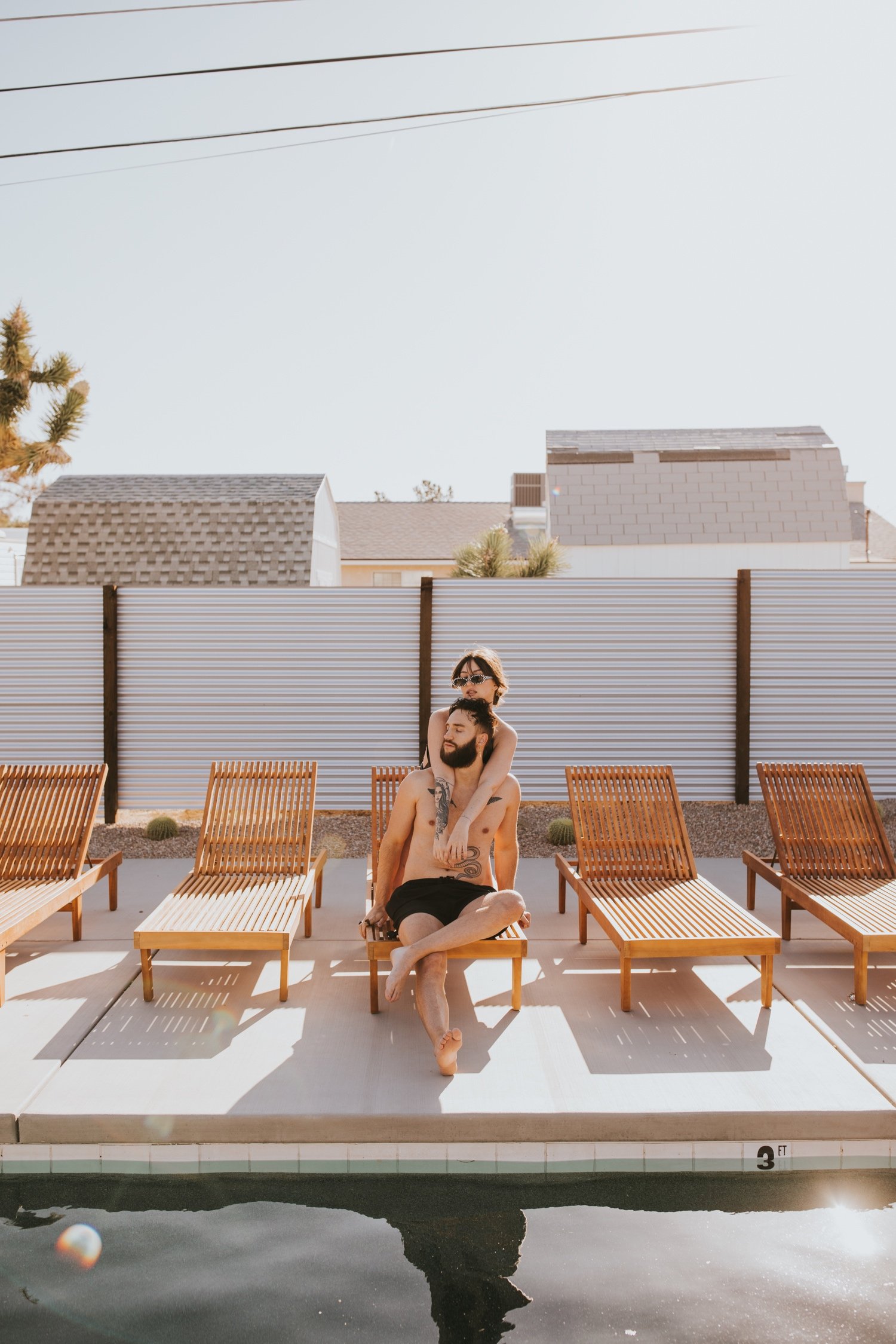 Joshua Tree Engagement, Hudson Valley Wedding Photographer, Poolside Engagement, Joshua Tree Wedding Photographer