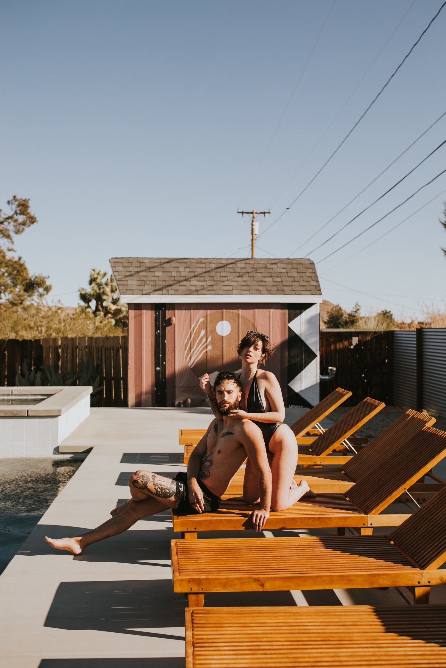 Joshua Tree Engagement, Hudson Valley Wedding Photographer, Poolside Engagement, Joshua Tree Wedding Photographer