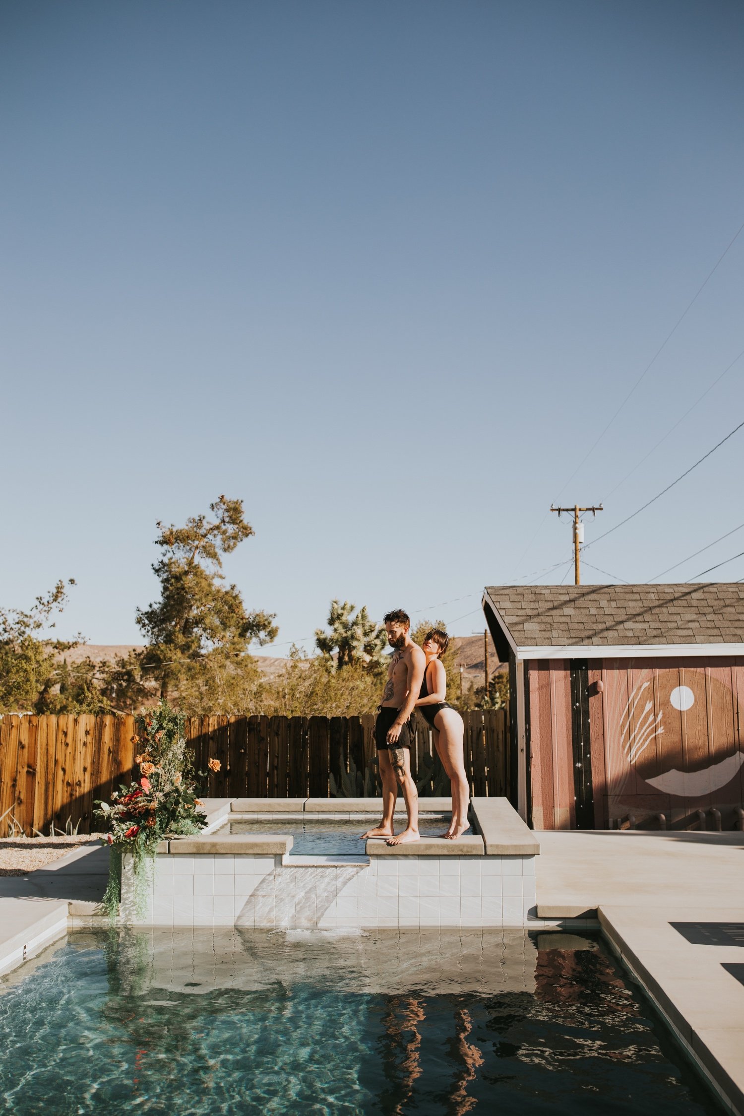 Joshua Tree Engagement, Hudson Valley Wedding Photographer, Poolside Engagement, Joshua Tree Wedding Photographer