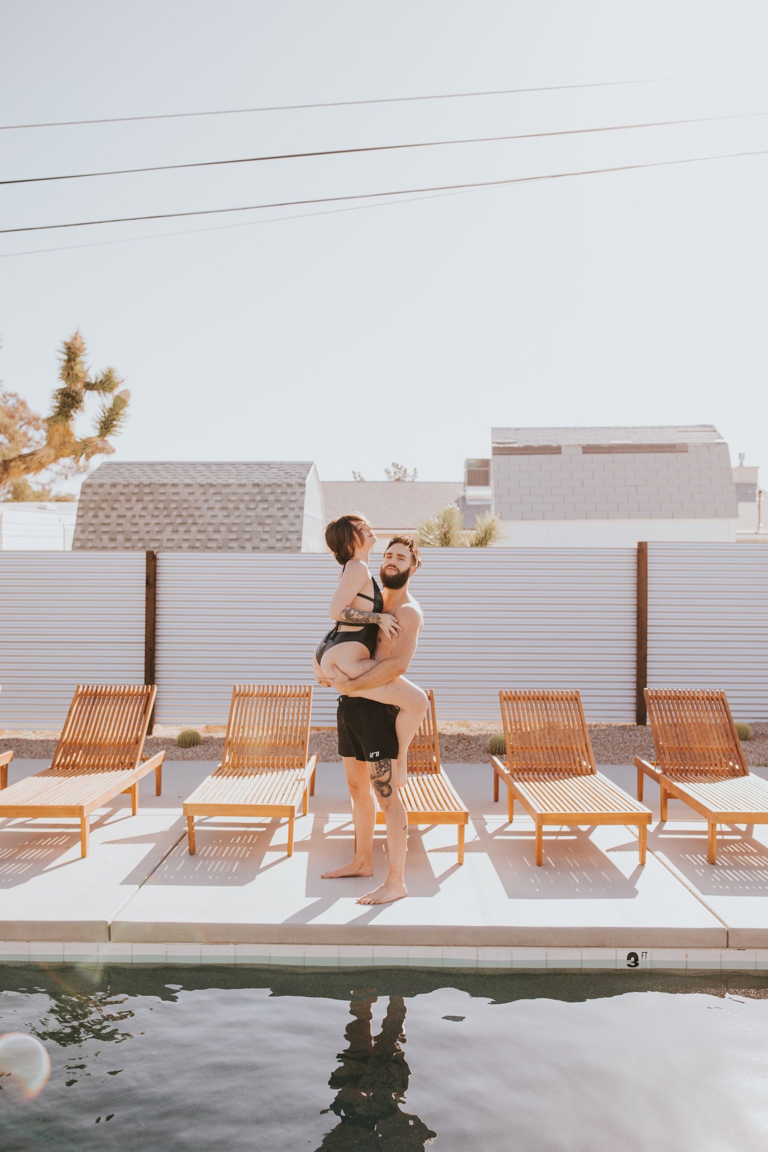 Joshua Tree Engagement, Hudson Valley Wedding Photographer, Poolside Engagement, Joshua Tree Wedding Photographer