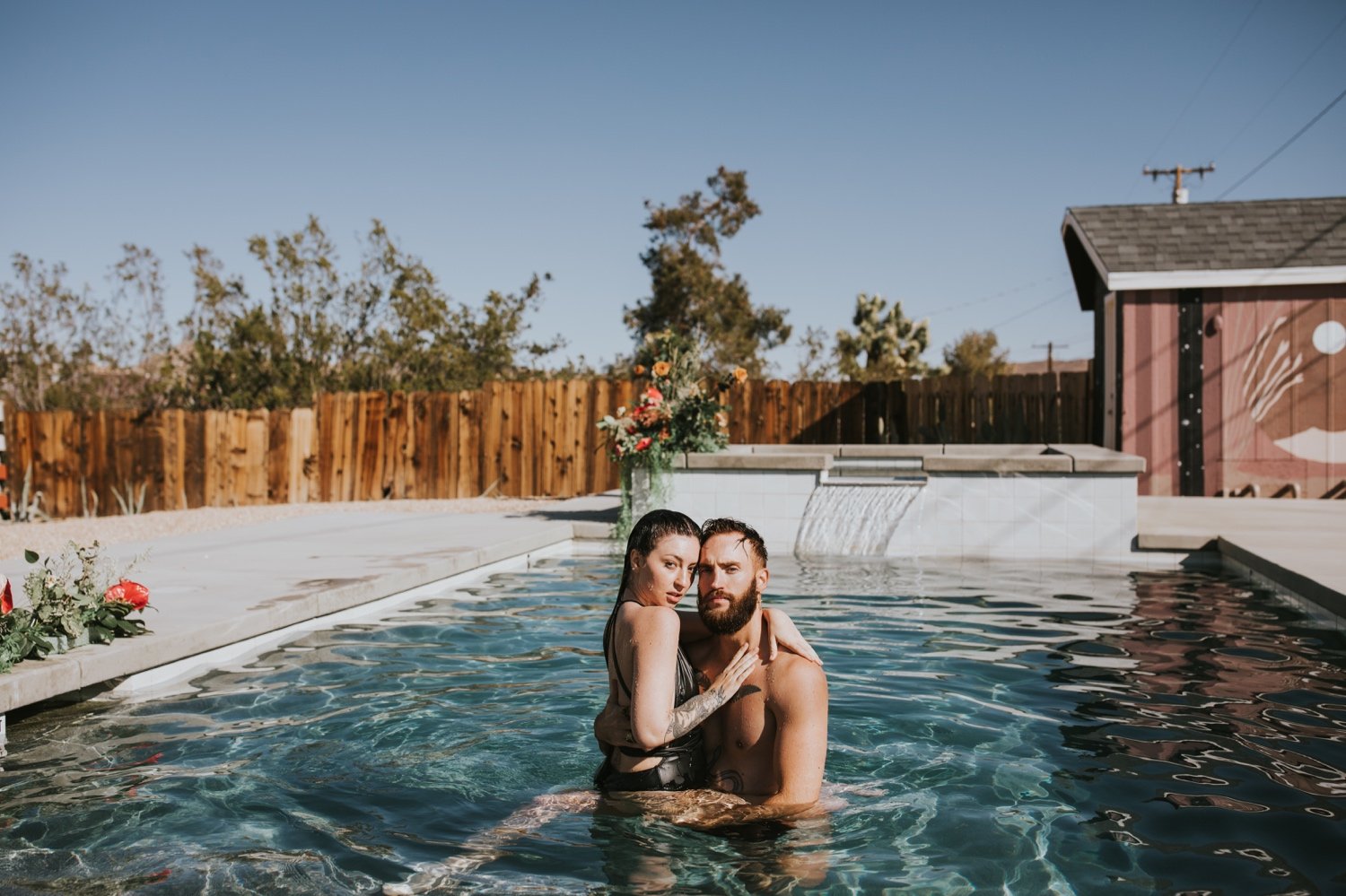 Joshua Tree Engagement, Hudson Valley Wedding Photographer, Poolside Engagement, Joshua Tree Wedding Photographer