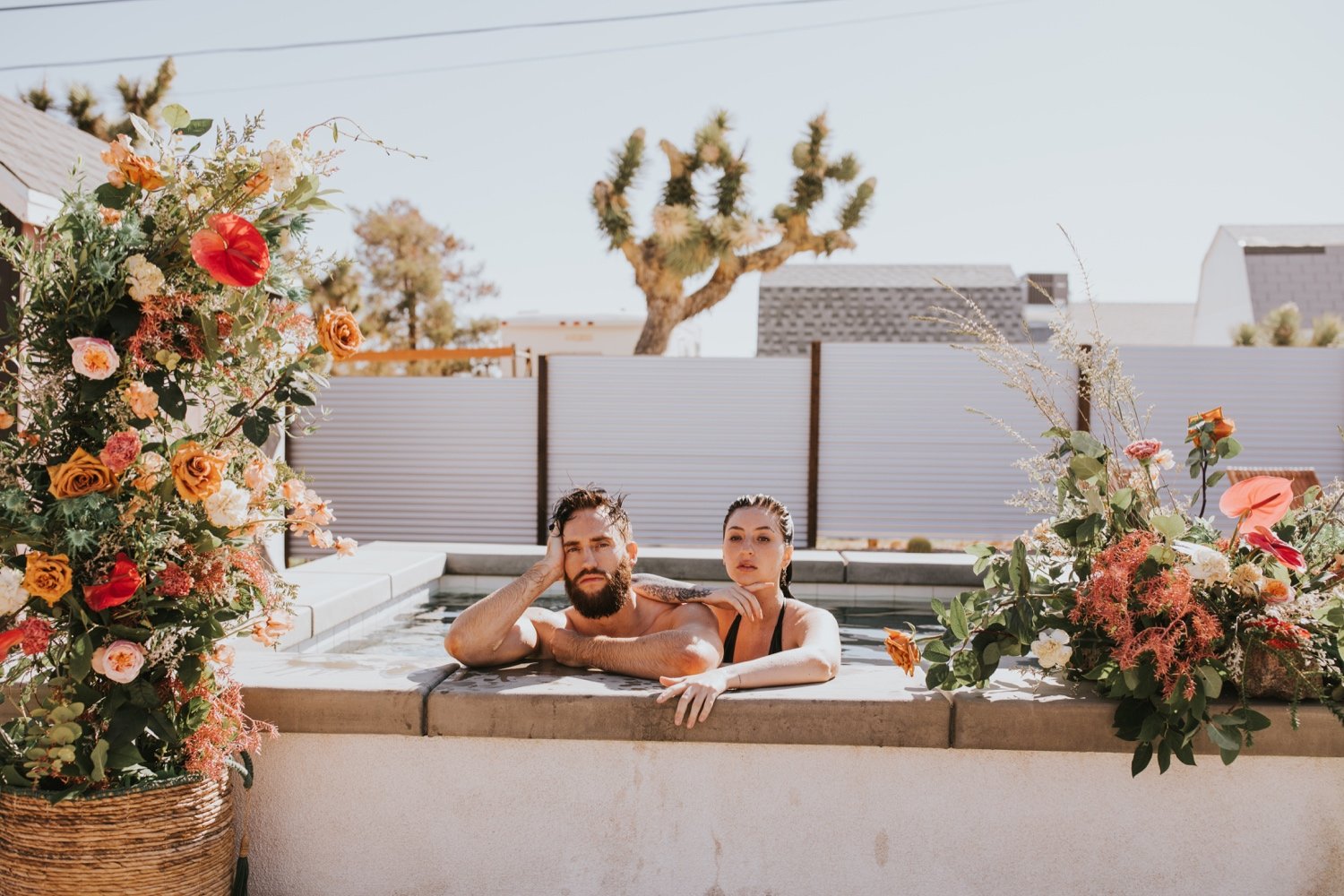 Joshua Tree Engagement, Hudson Valley Wedding Photographer, Poolside Engagement, Joshua Tree Wedding Photographer