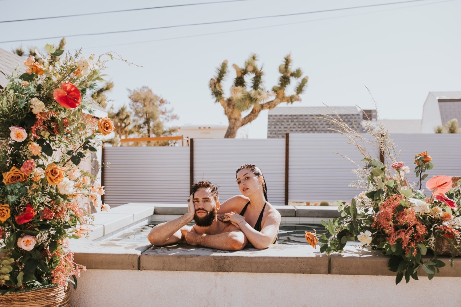 Joshua Tree Engagement, Hudson Valley Wedding Photographer, Poolside Engagement, Joshua Tree Wedding Photographer