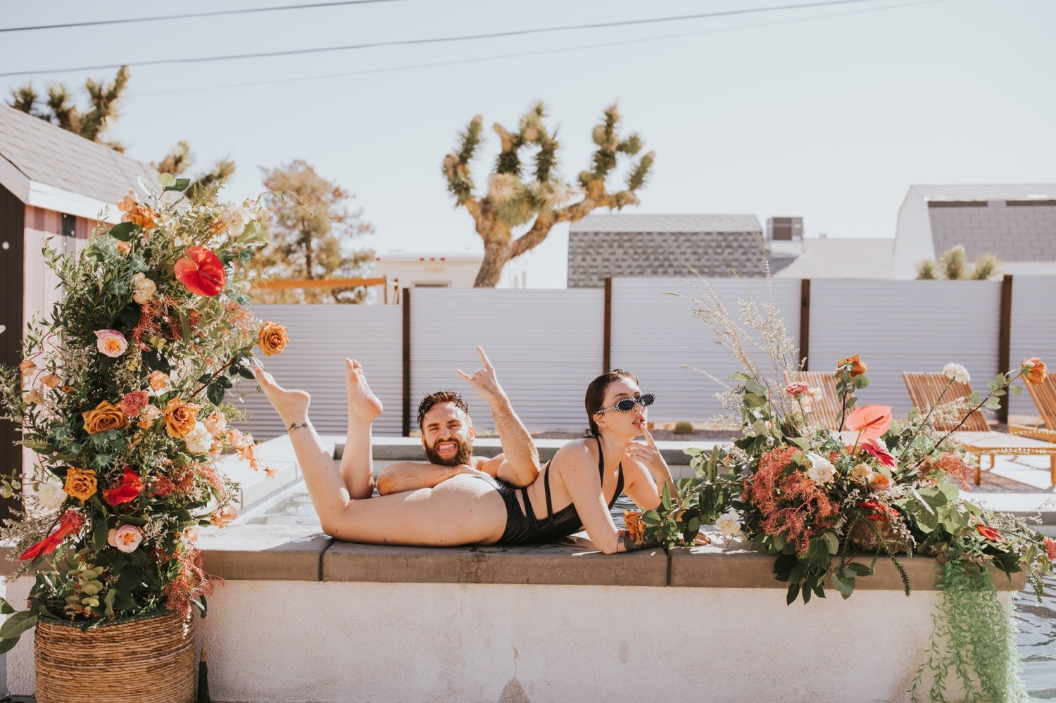 Joshua Tree Engagement, Hudson Valley Wedding Photographer, Poolside Engagement, Joshua Tree Wedding Photographer