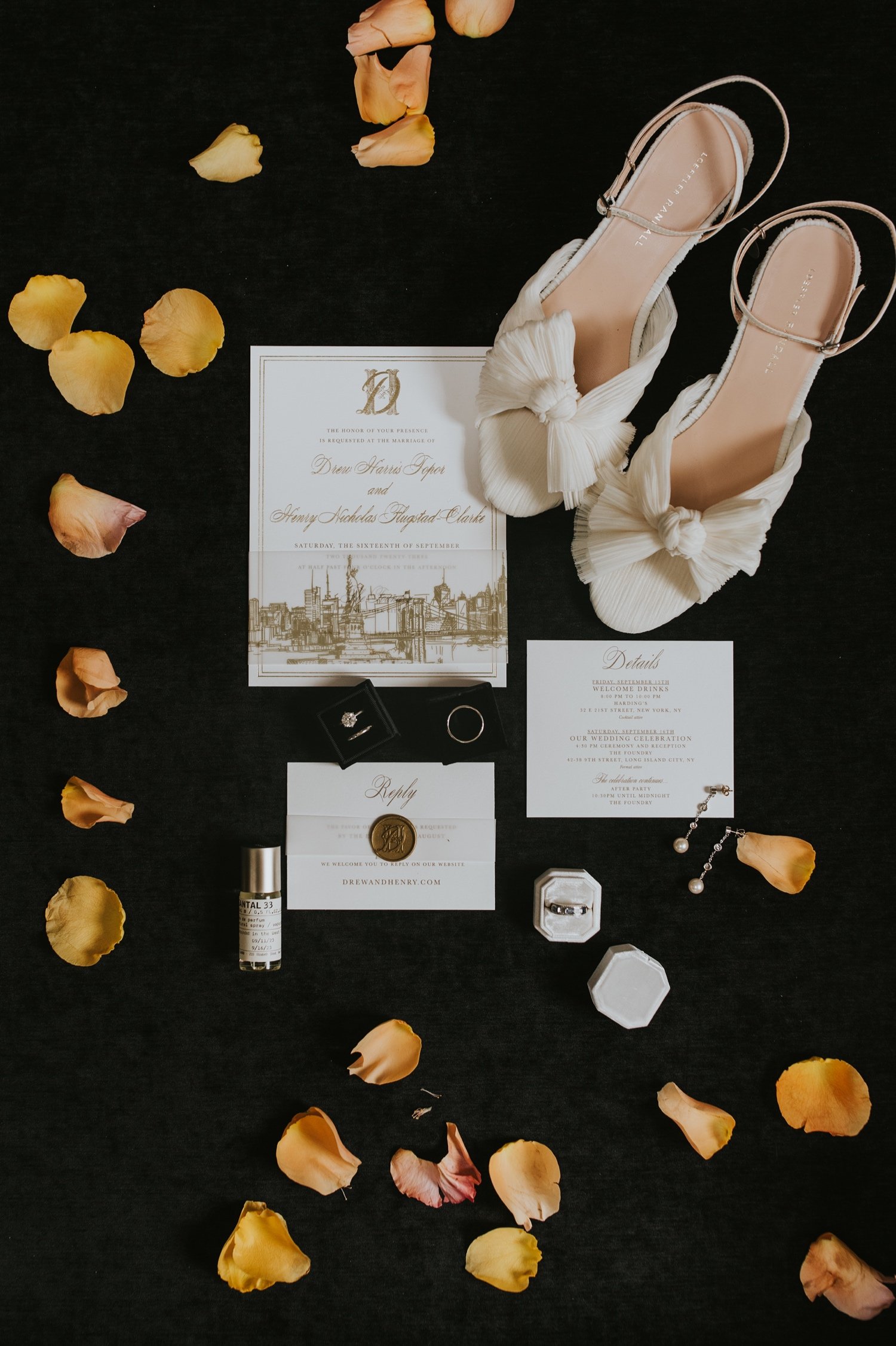 Hudson Valley Wedding Photographer, The Foundry LIC Wedding, The Foundry Wedding, Wedding Flat Lay, Wedding Details, Bride Getting Ready 