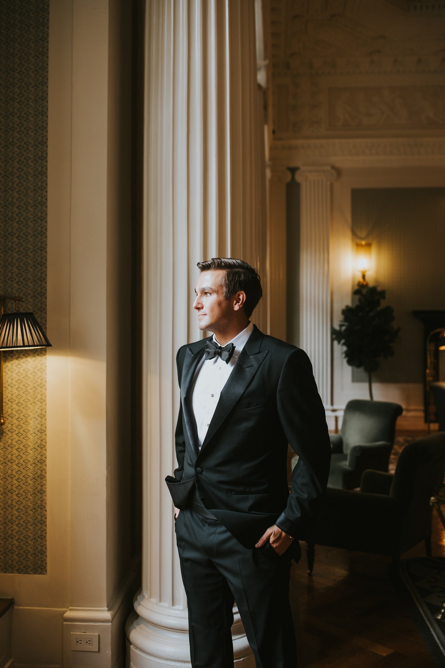 Hudson Valley Wedding Photographer, The Foundry LIC Wedding, The Foundry Wedding, Groom Getting Ready, The Yale Club