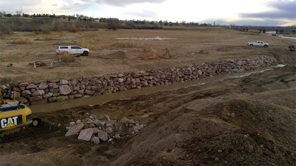 Fountain Creek Stream Restoration at Hwy 47 Underway!