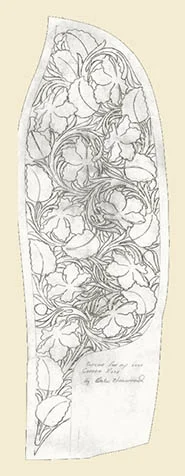 Copper Rose Pattern, Drawing by Harwood