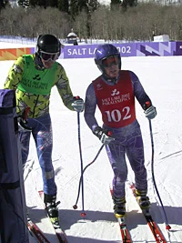Paralympian Andy Parr with Coach and Guide, David Markey