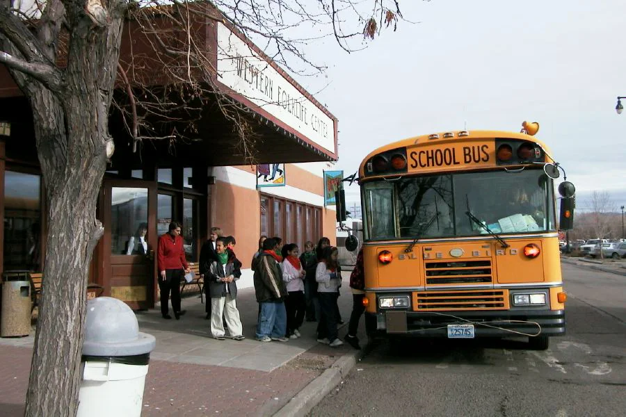 Elko County School Children attend an event, photo by Steve Green.