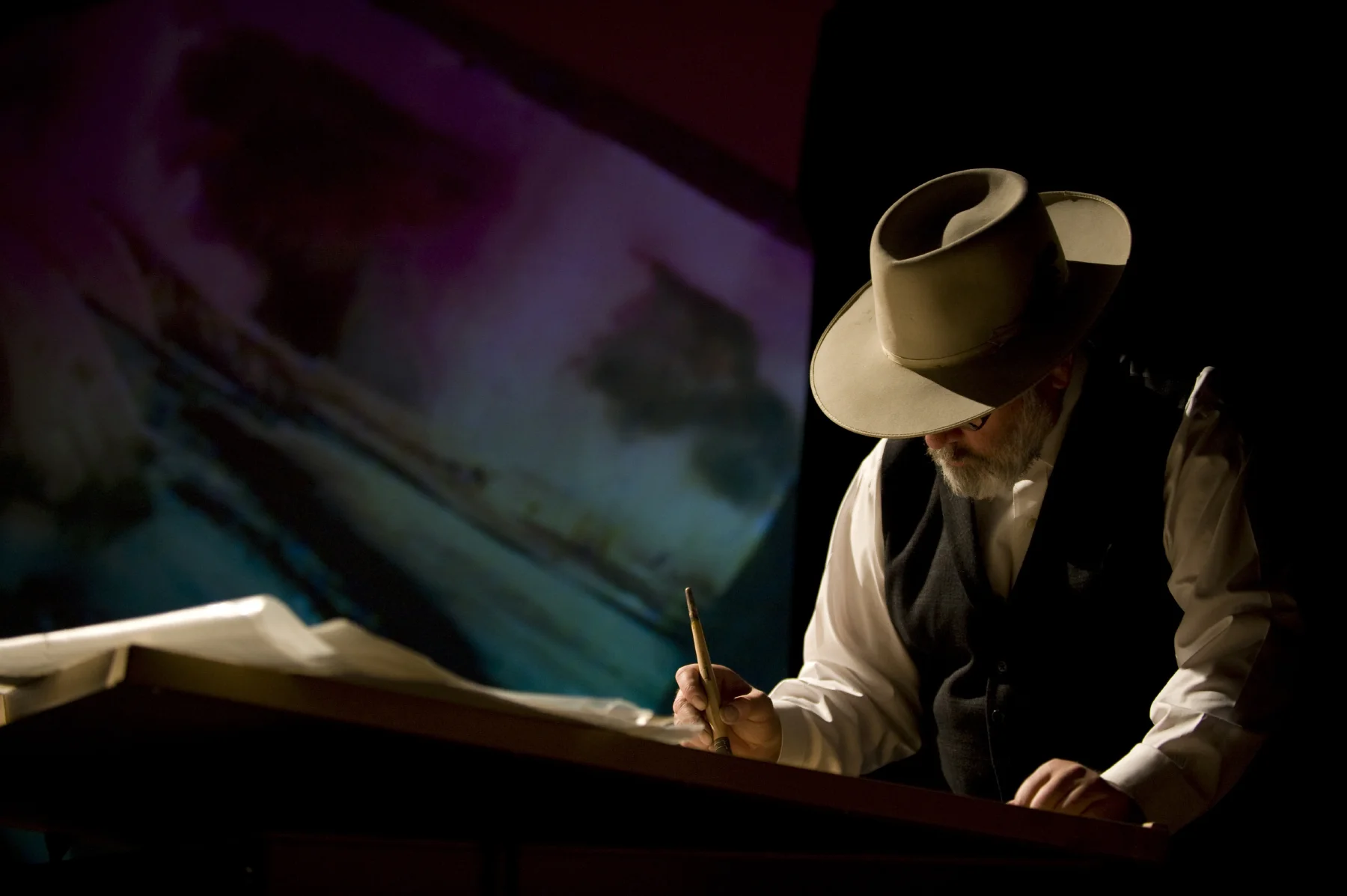 William Matthews, painting, photo by Jessica Brandi Lifland
