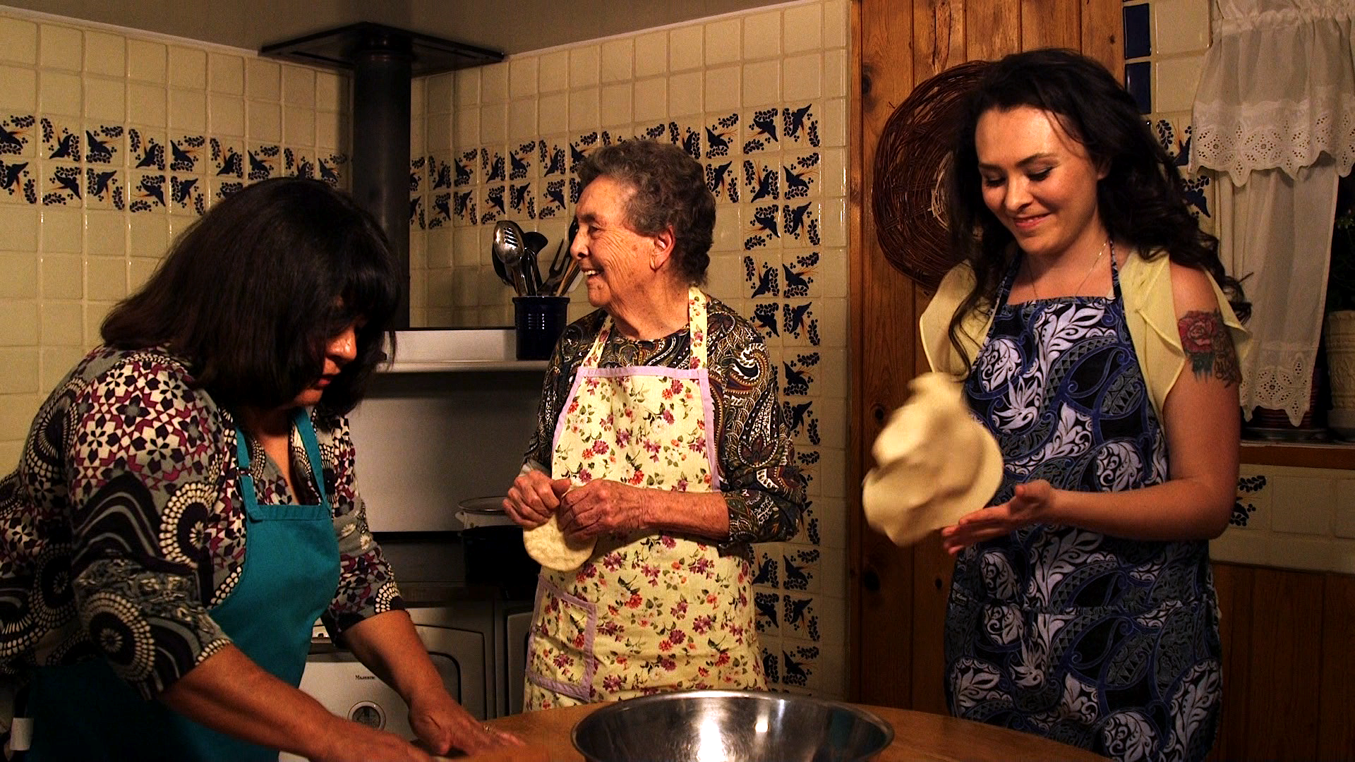 At work in the kitchen in Taos