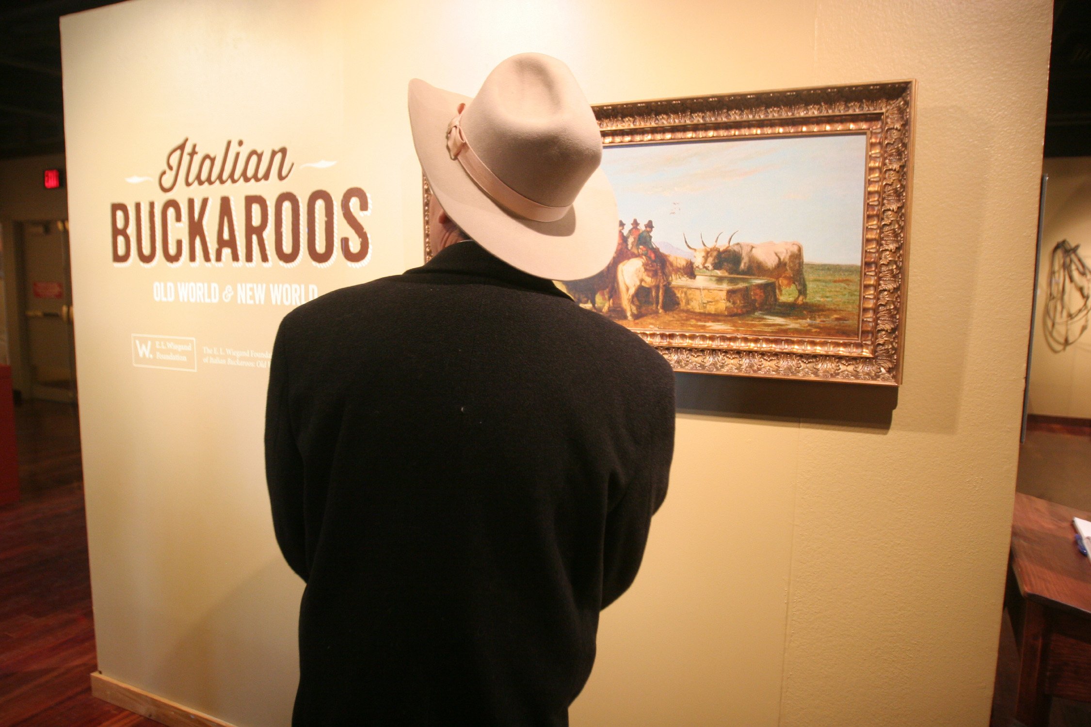 "Italian Buckaroos: Old World &amp; New World" exhibit at the Wiegand Gallery at the 29th Gathering. Photo by Charlie Ekburg.