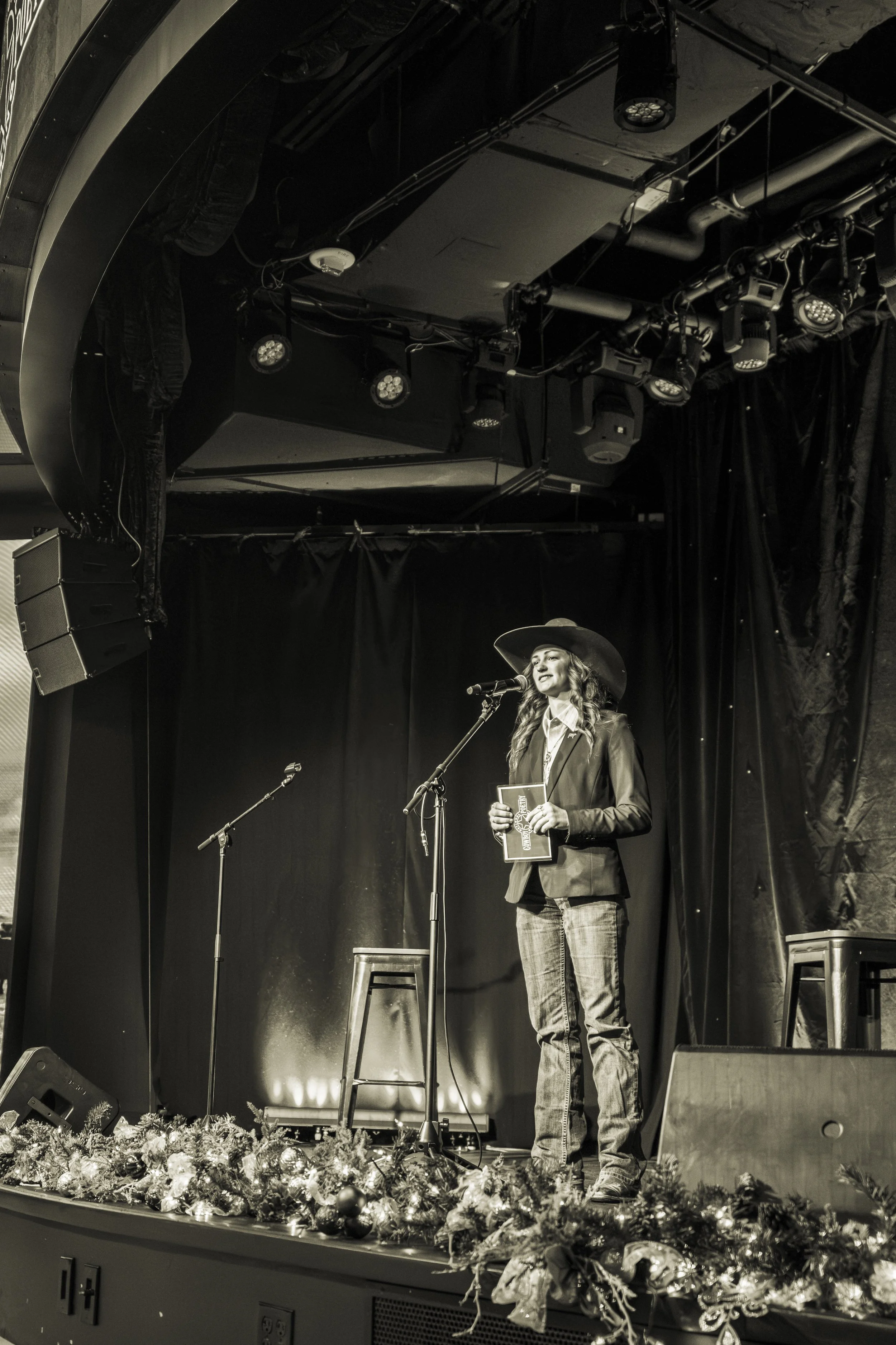 Mackie Griggs hosts a show