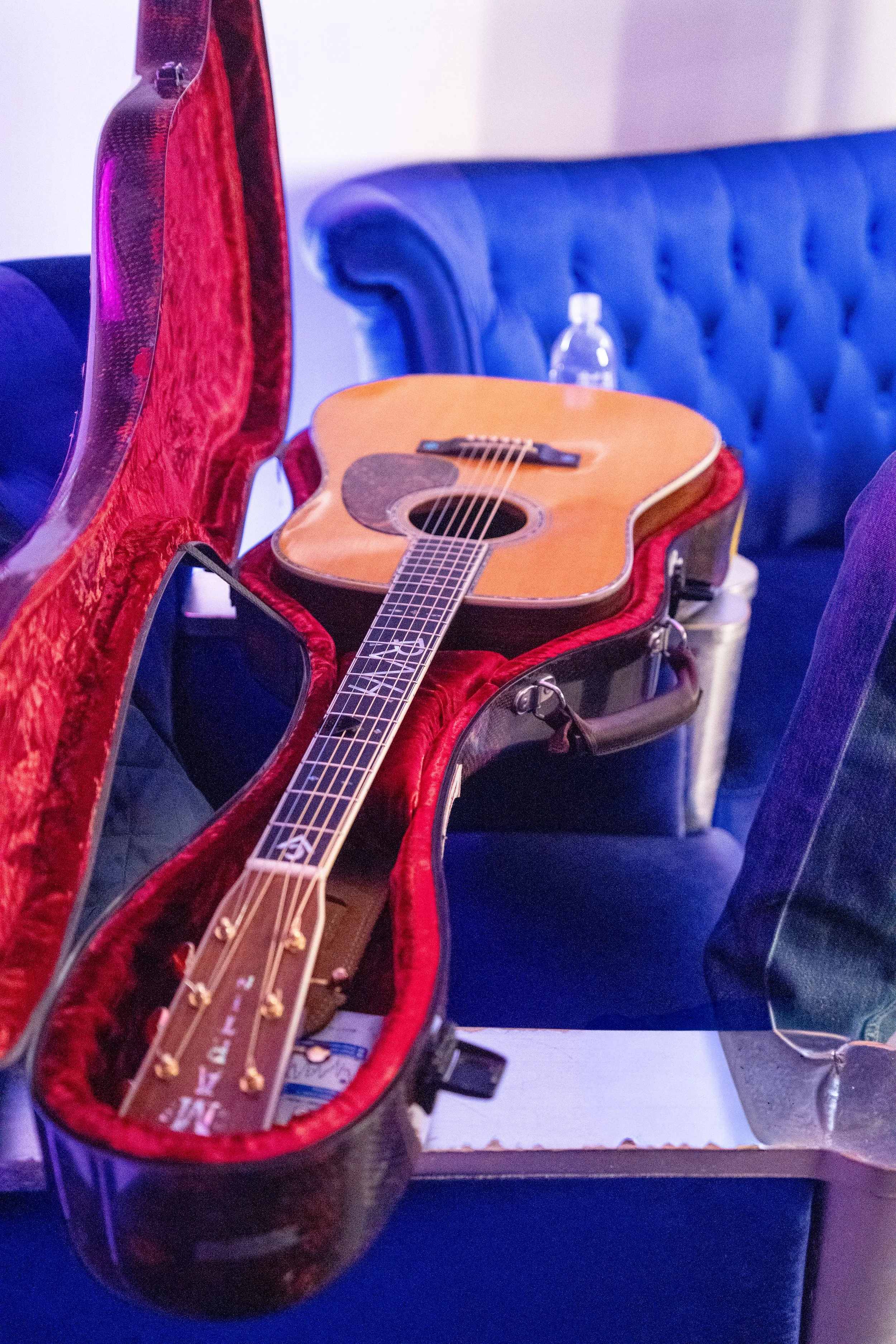 R.W. Hampton's guitar in the green room