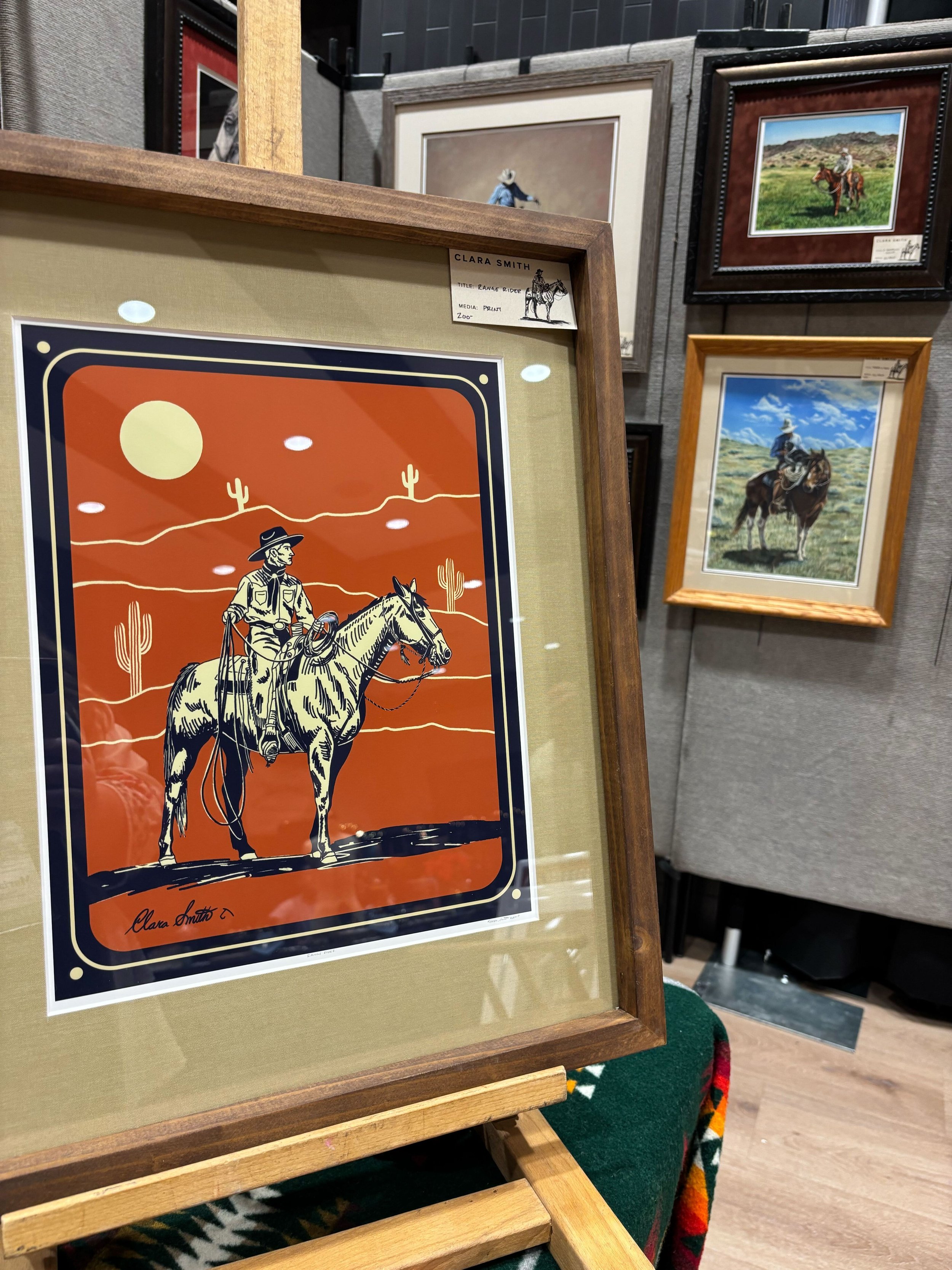 Clara Smith's art for sale at the gift show