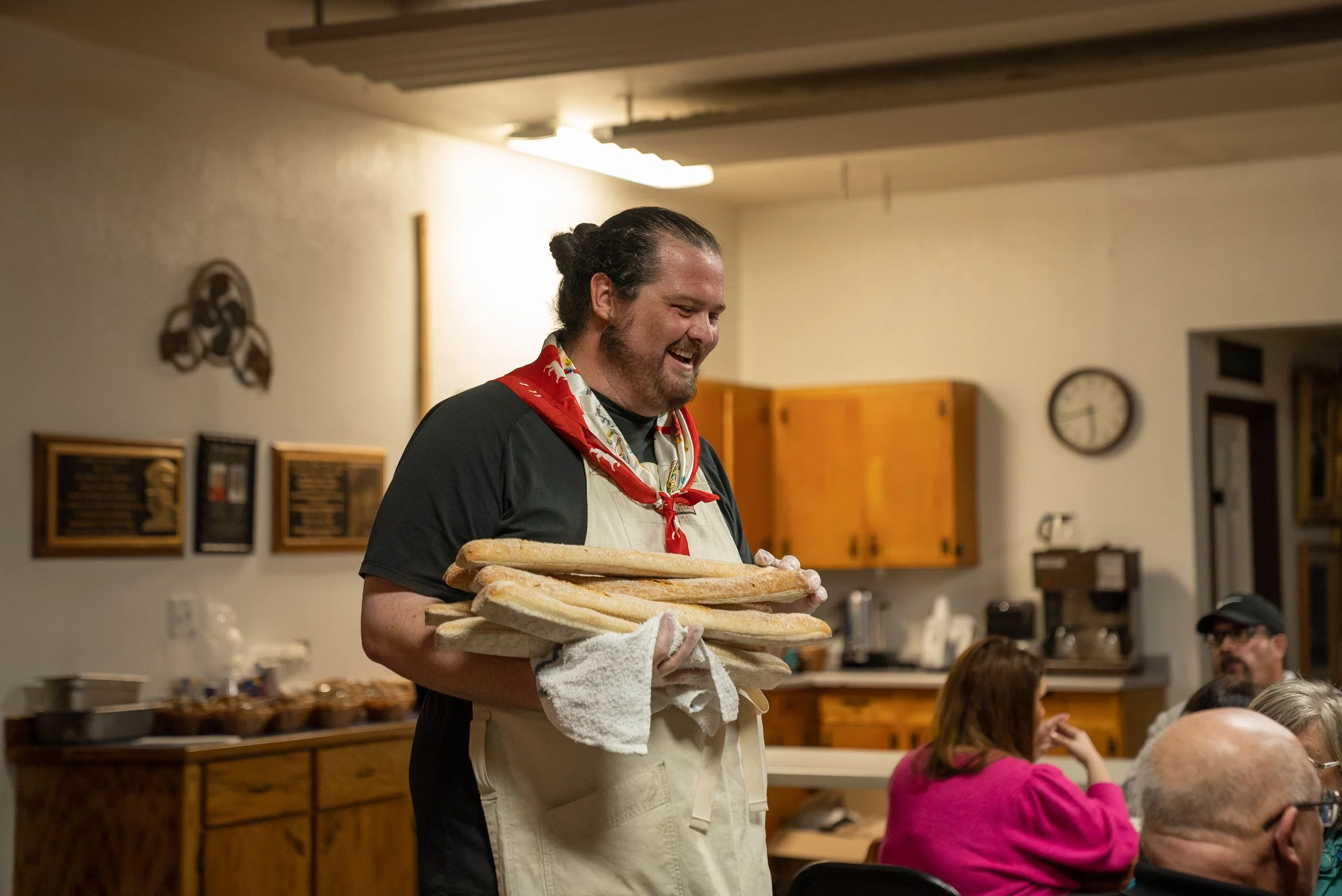 Jordan Wright at the 39th Gathering during Dinner at Sagardotegi. Photo by Natalie Aramendia