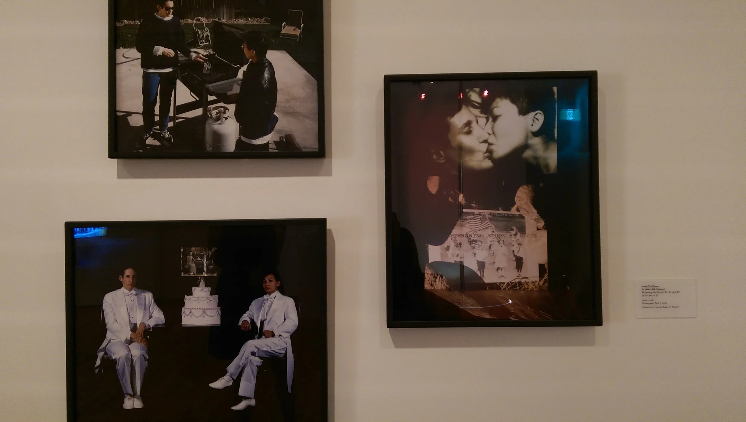 "Reframing The Family #1, #4 and #5", Hanh Thi Pham. Photo: Carol