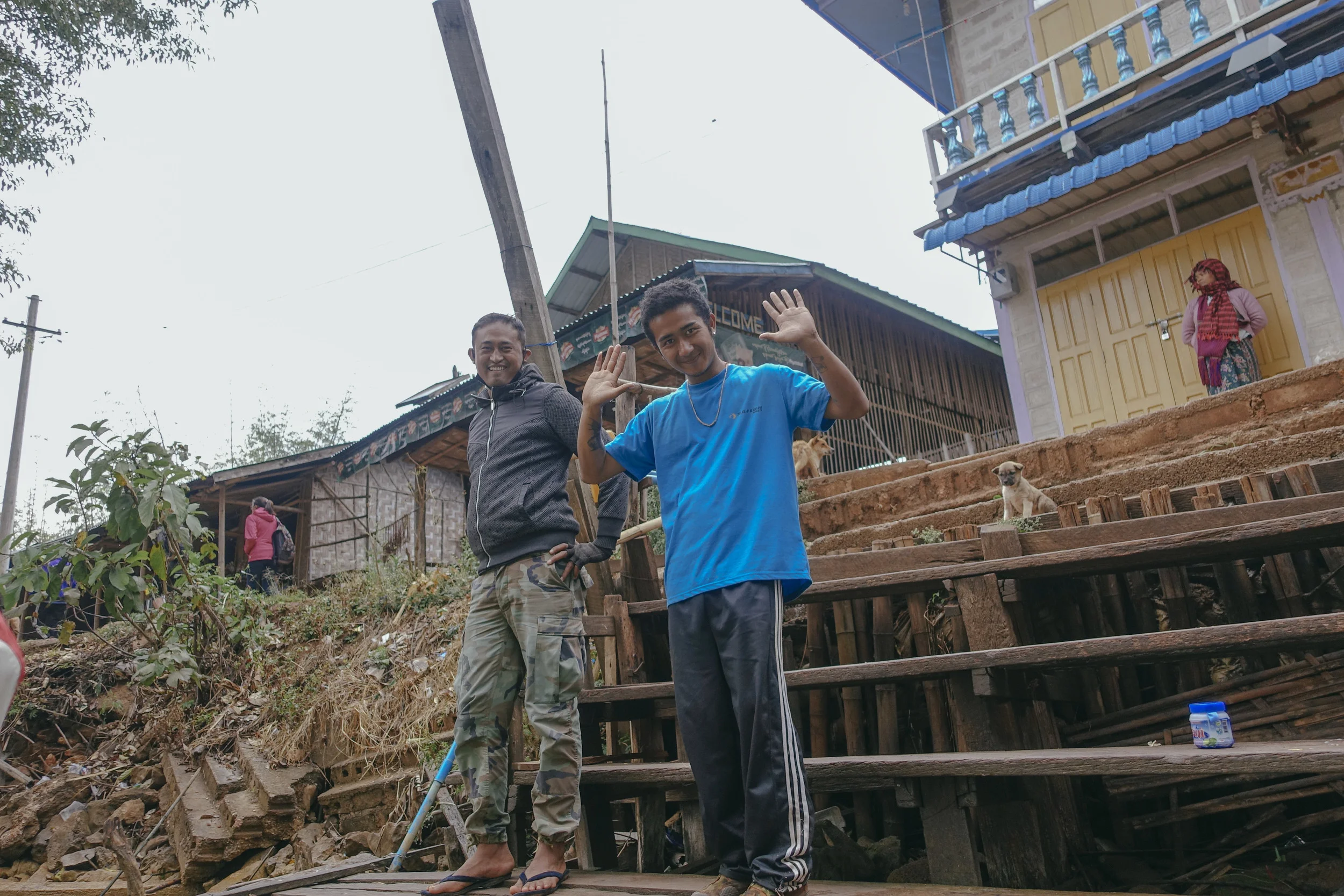 Right: Kenneth saw us off safely onto a small boat that would take us to Nyaung Shwe just north of Inle Lake.