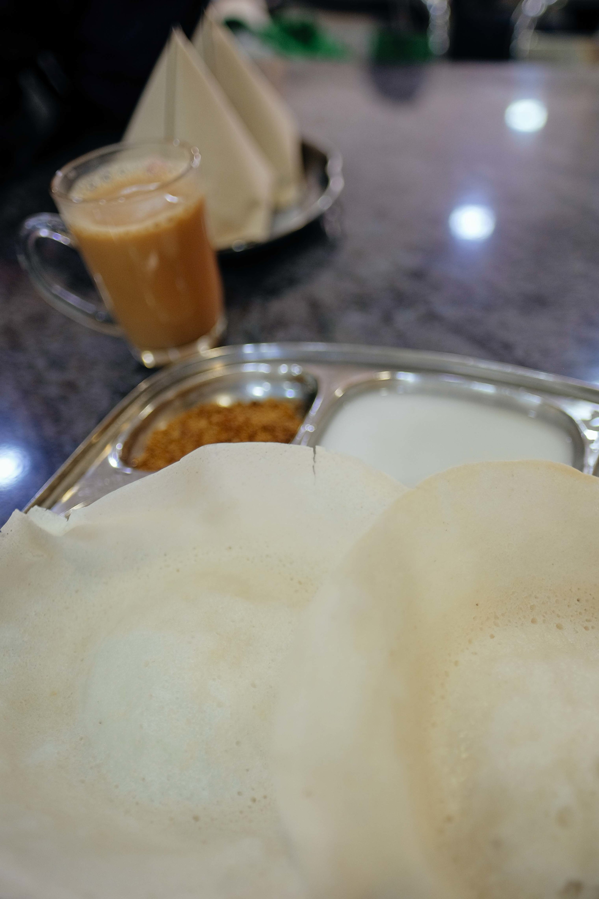 The glorious appam at Restaurant Muthu