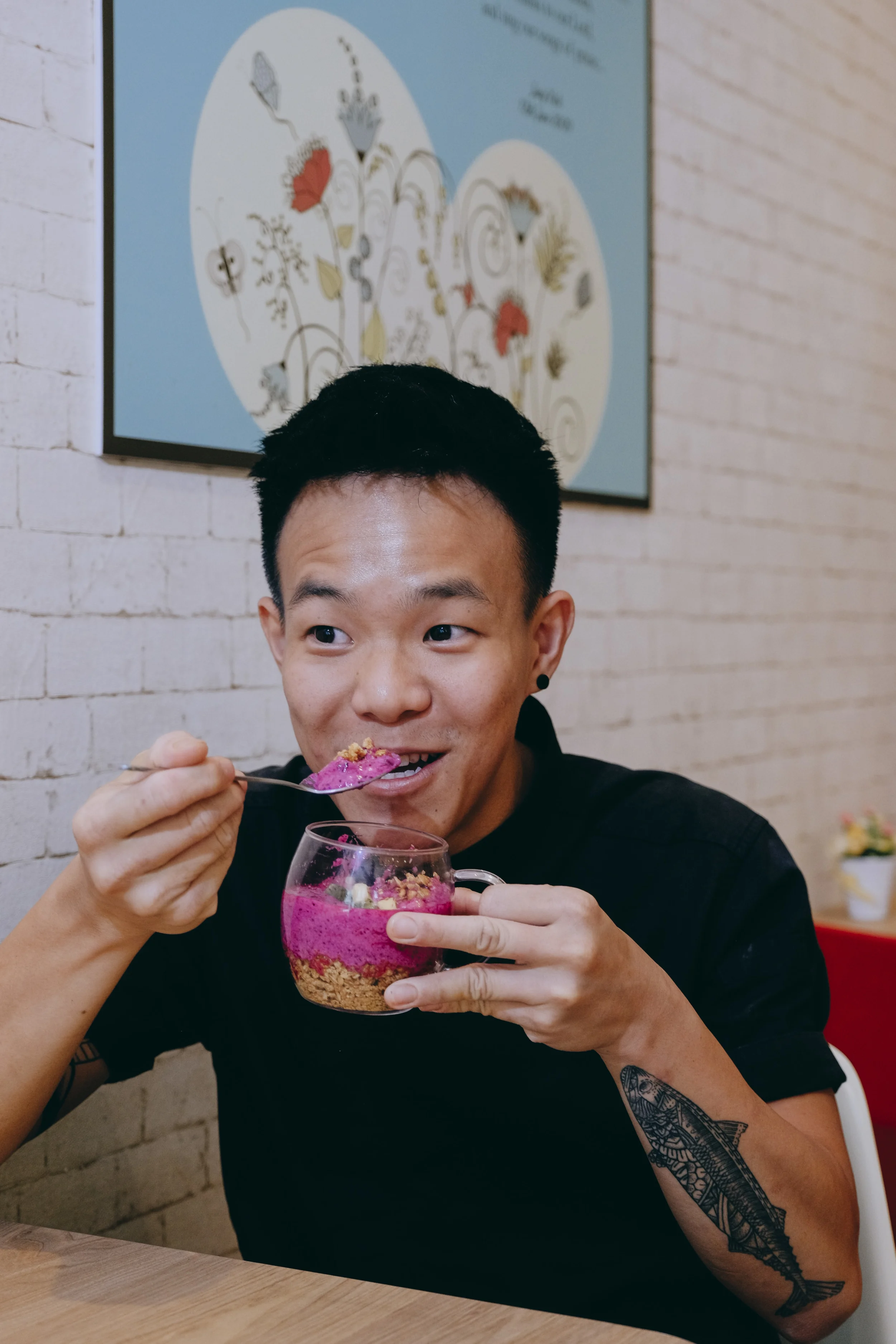 Timothy Chia, co-owner and head chef, Caffe Pralet: "I don't want to be wearing shoes; I want to be riding my bike without a helmet."