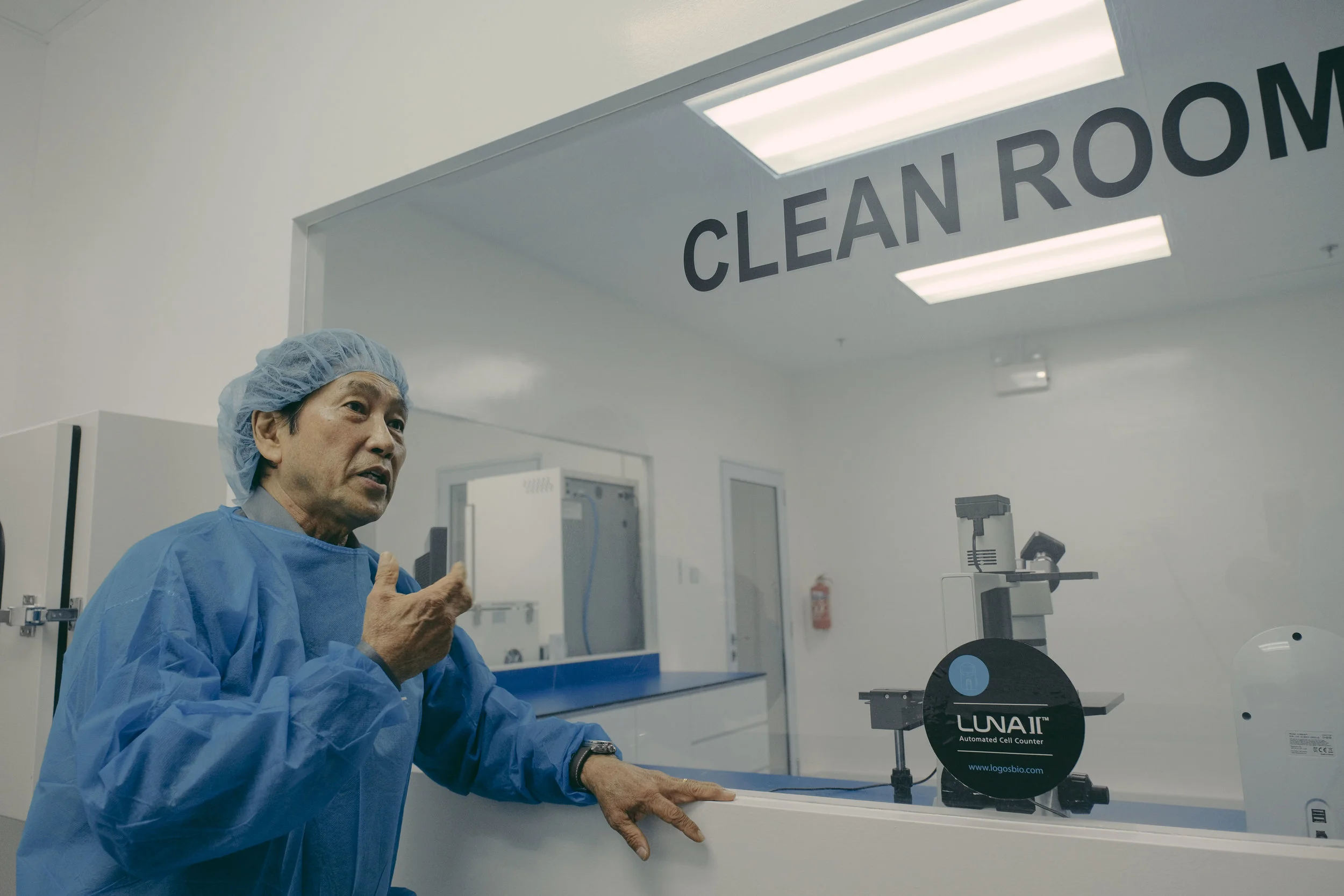 Ly gave us a tour of his laboratory in Singapore. Photo: Marc Nair