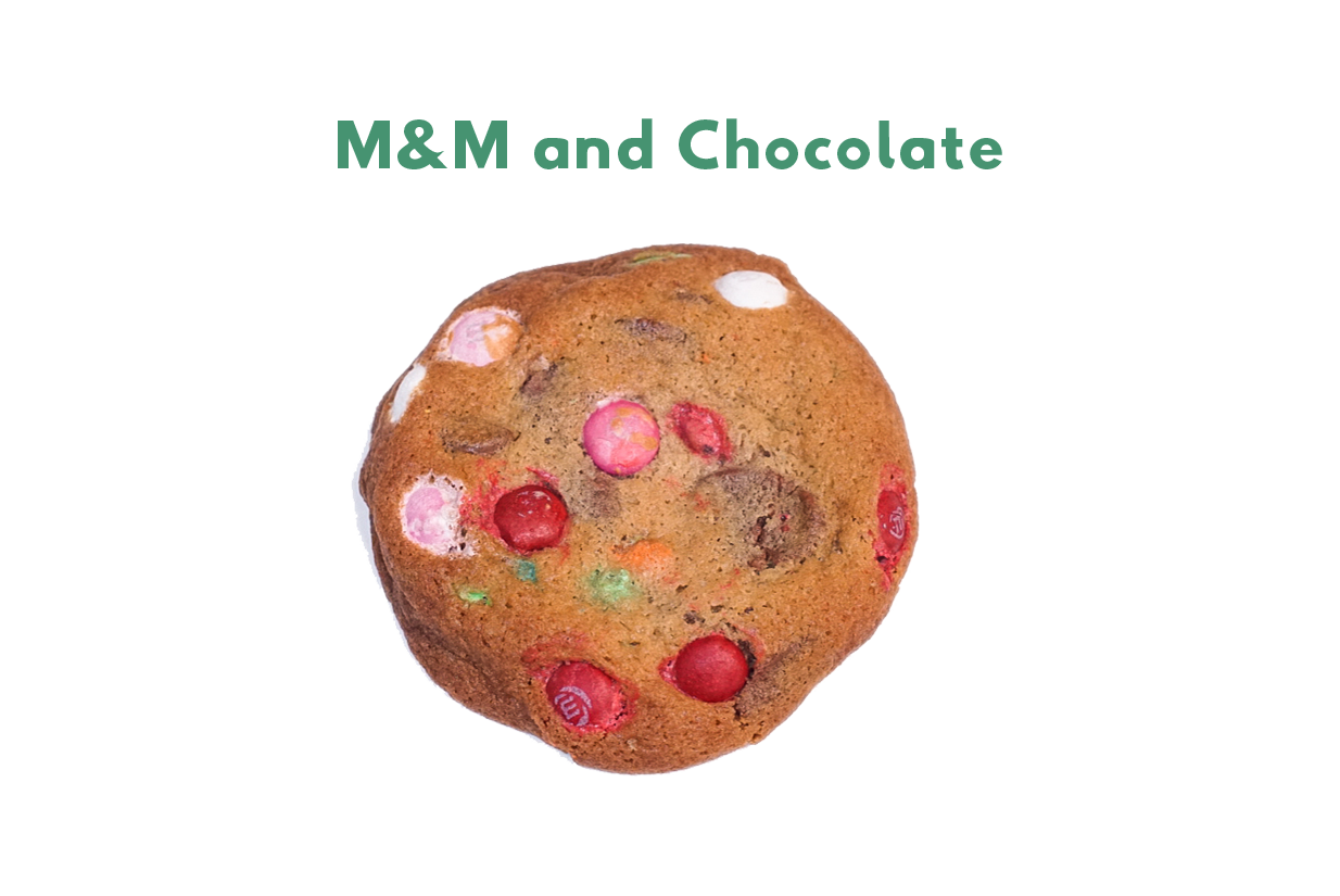  m&amp;m and chocolate cookie 