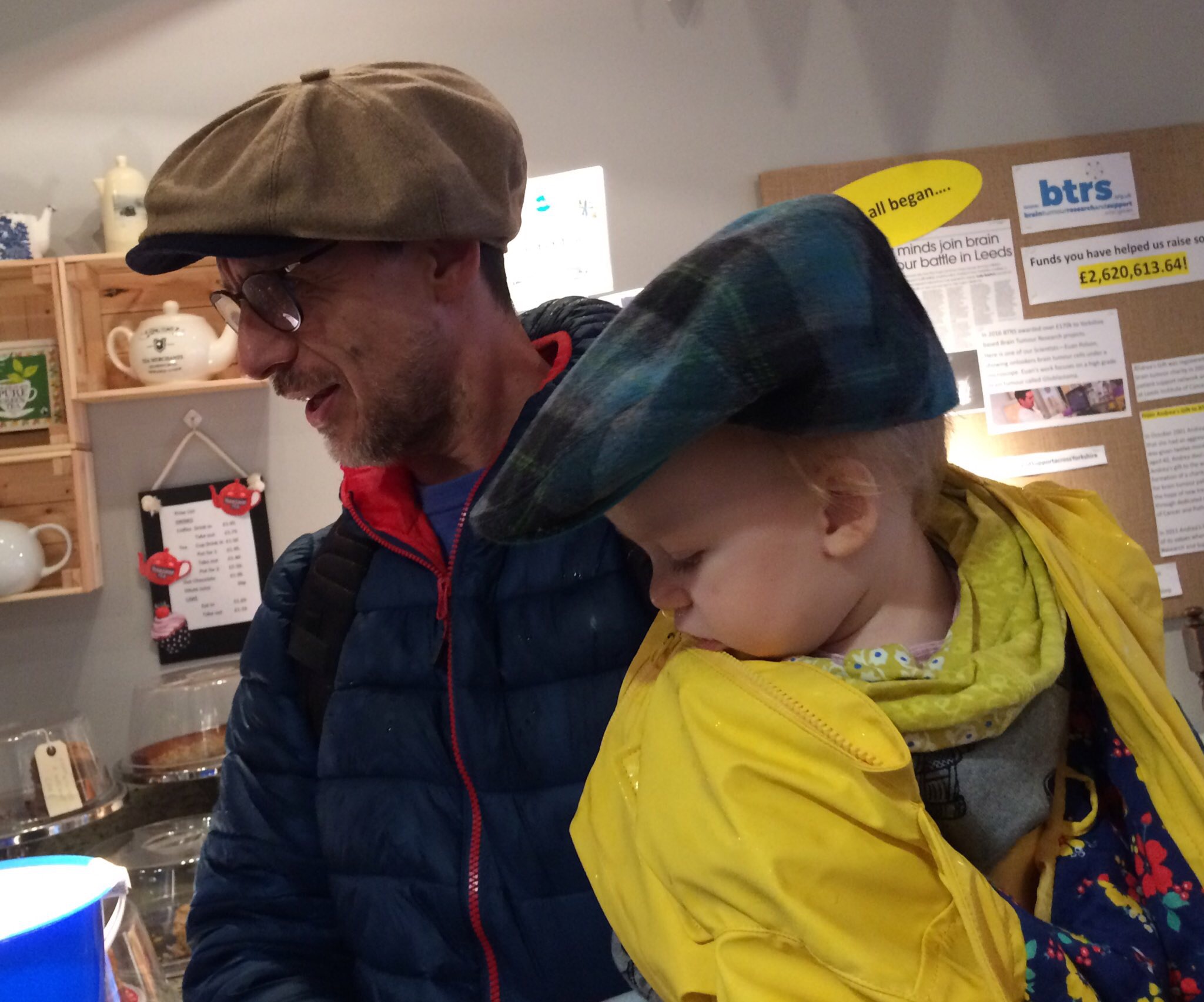 Even the little ones got involved at the BTRS shop in support of Flat Cap Friday 