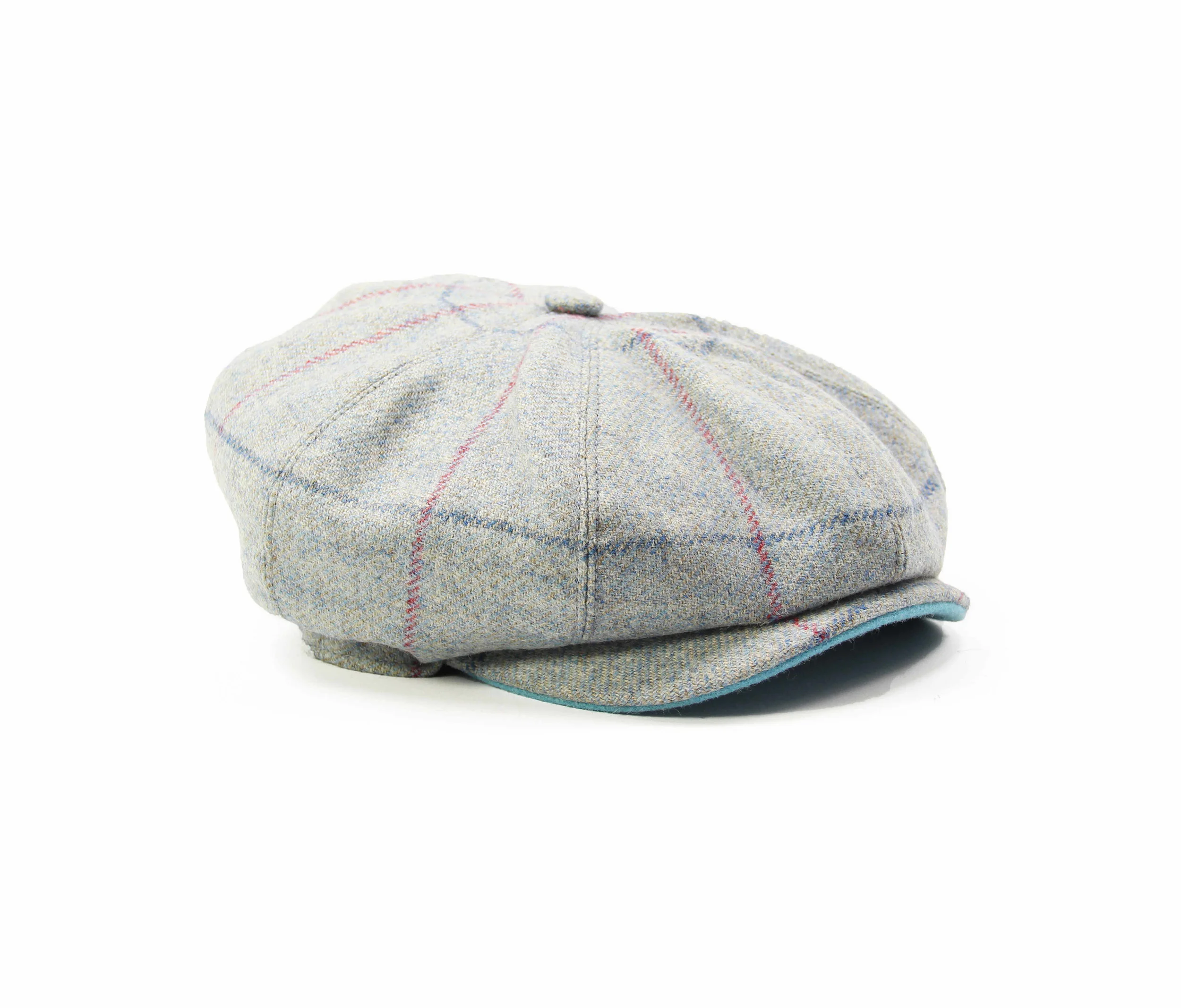 light blue childrens tweed Yorkshire baker boy peaky blinders British made Kempadoo Millar