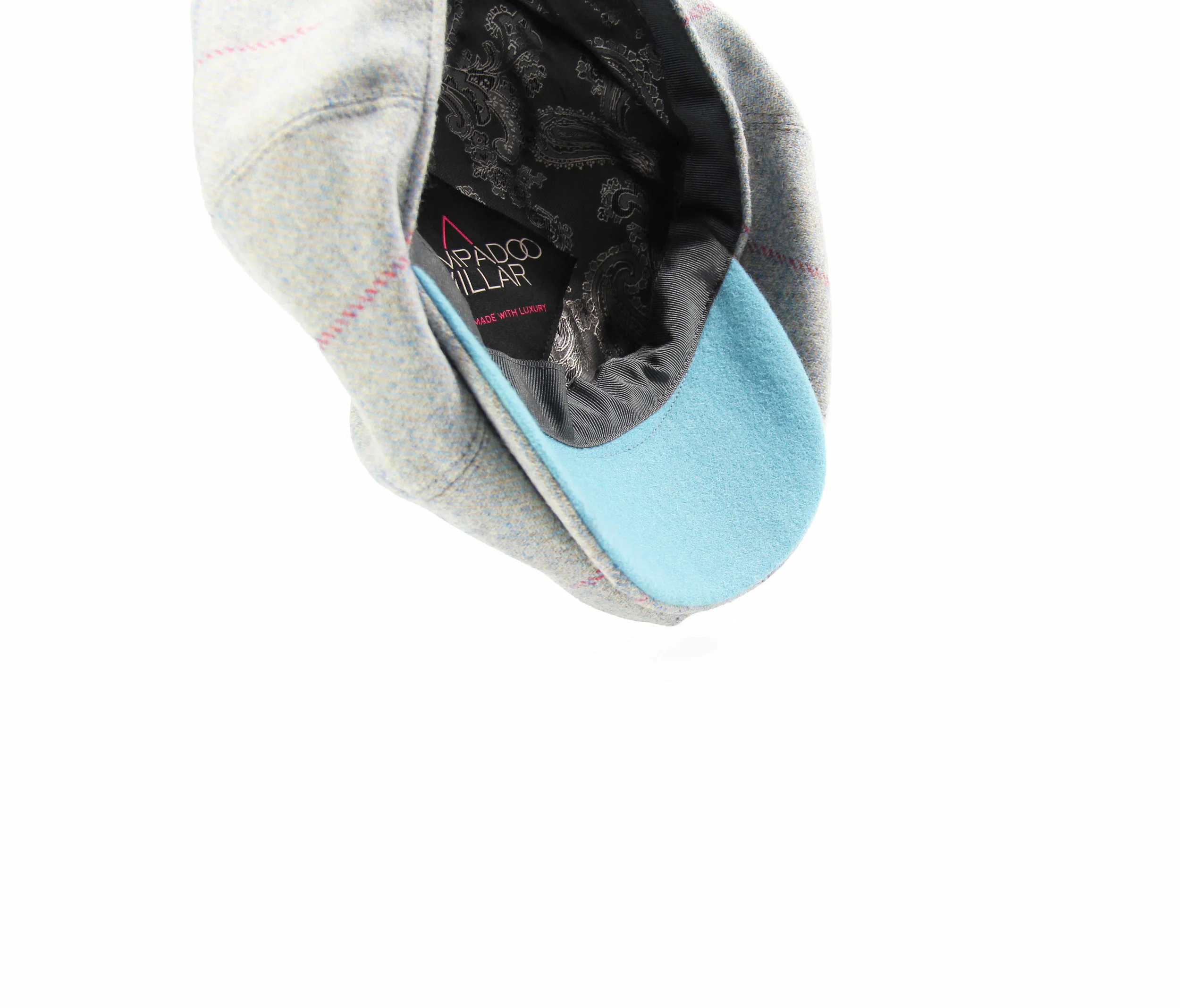 light blue childrens tweed Yorkshire baker boy peaky blinders British made Kempadoo Millar