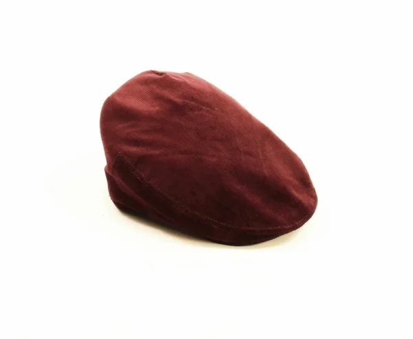 burgundy cord flat cap british made yorkshire flat cap kempadoo headwear
