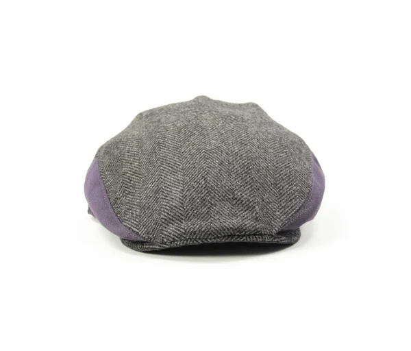 grey purple flat cap Idris Elba British made