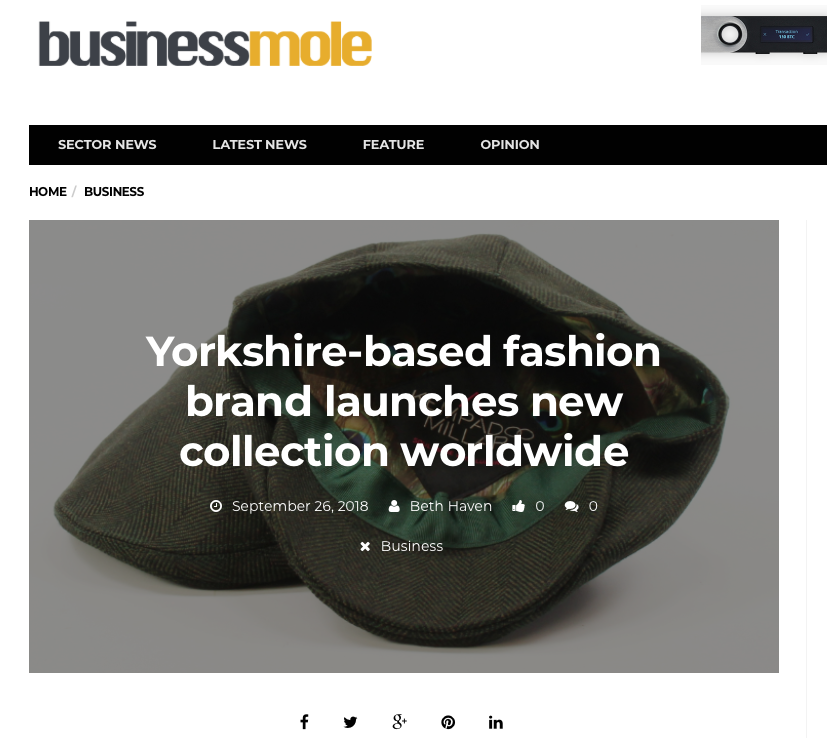 business mole feature kempadoo millar british made headwear 