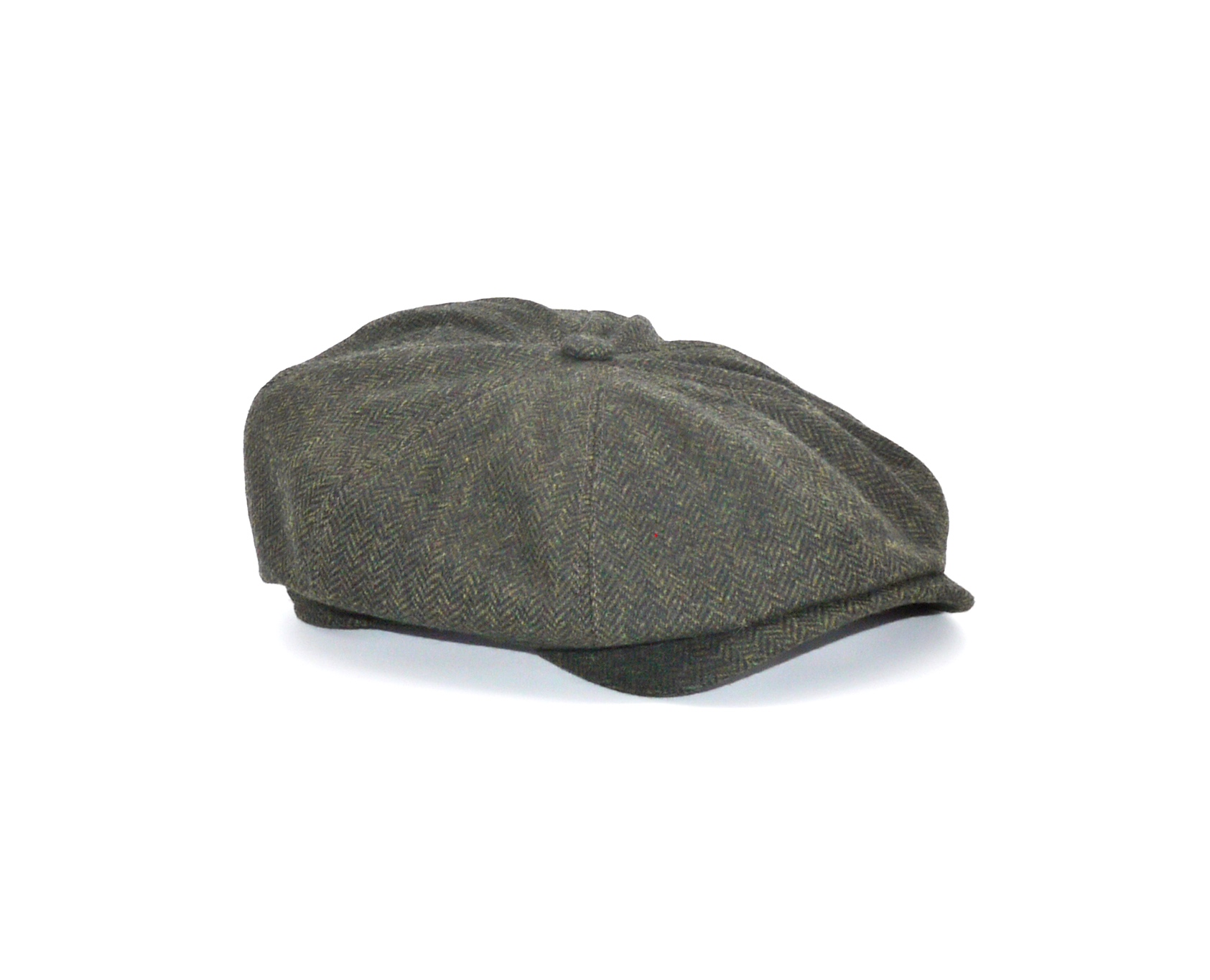 green herringbone baker boy british made yorkshire kempadoo millar