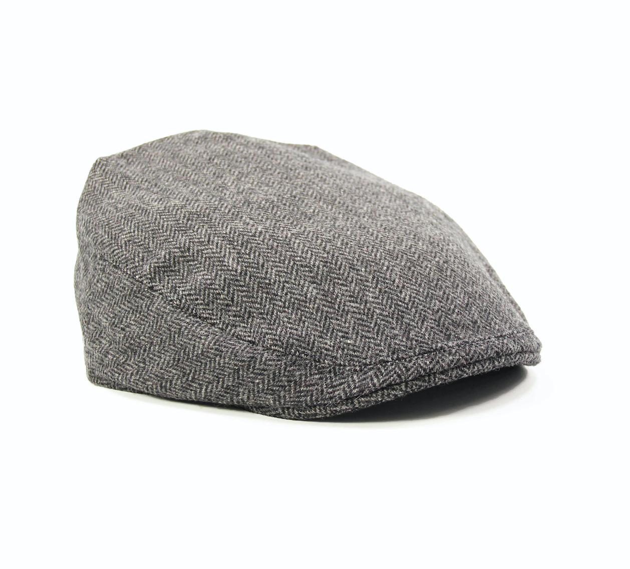 grey herringbone flat cap british made yorkshire traditional classic kempadoo millar
