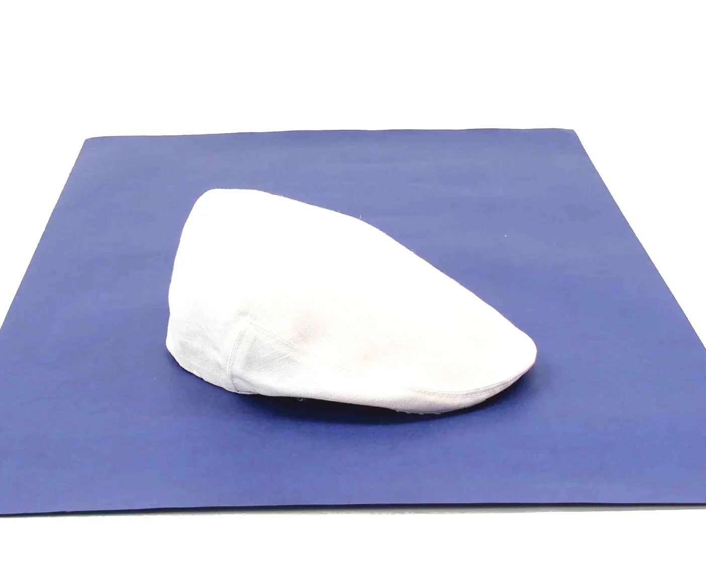 white linen flat cap ankara print kempadoo millar british headwear yorkshire