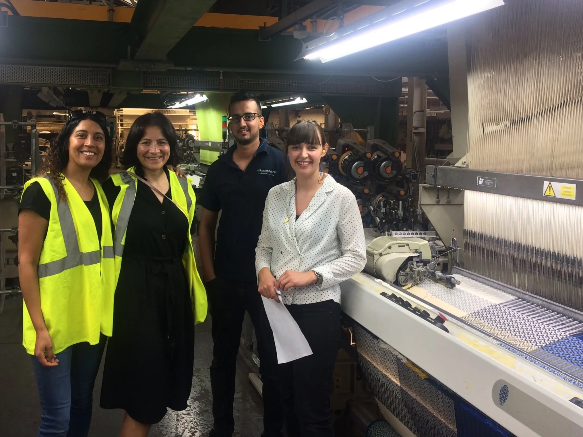 Jacquard weaving with Rebecca Ough at AW Hainsworth