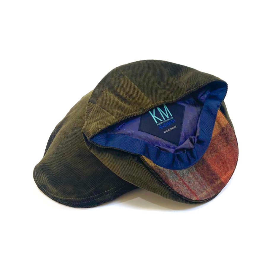 Fern Green Cord Flat Cap .jpg