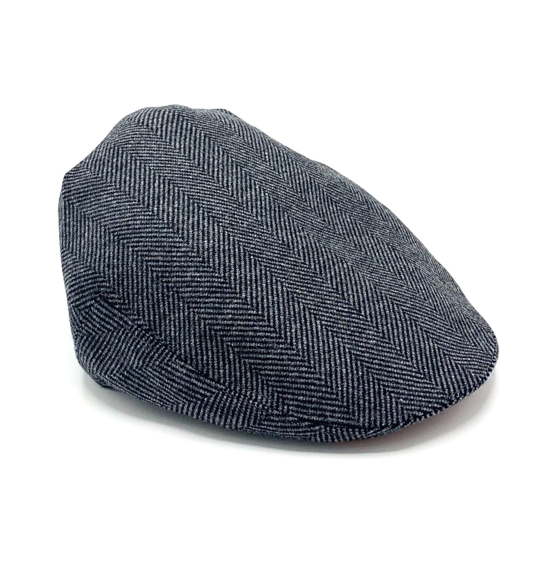classic fashion headwear tweed ethical drifter grey orange pure wool herringbone flat cap traditional yorkshire kempadoo millar headwear mens hats cap caps