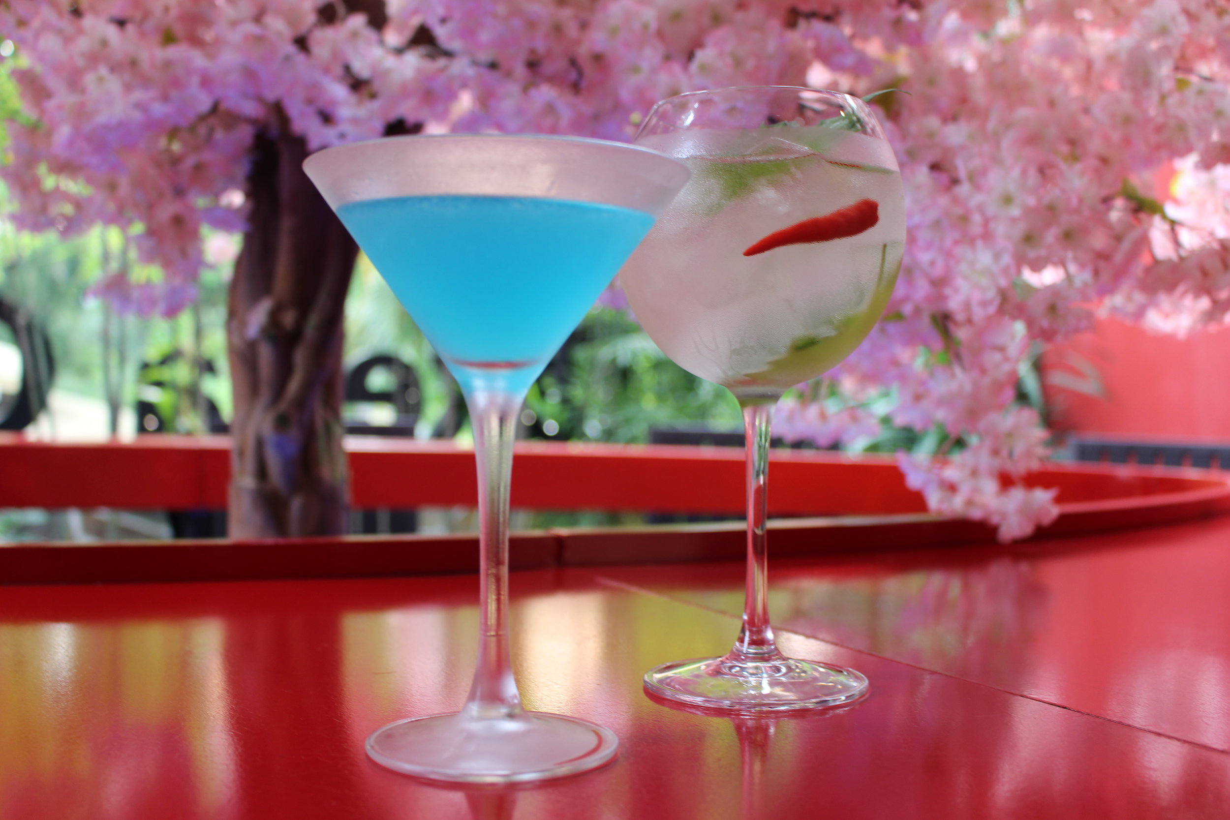 SAMURAI Blue (Sake, Blue Curacao, Lime Juice).JPG