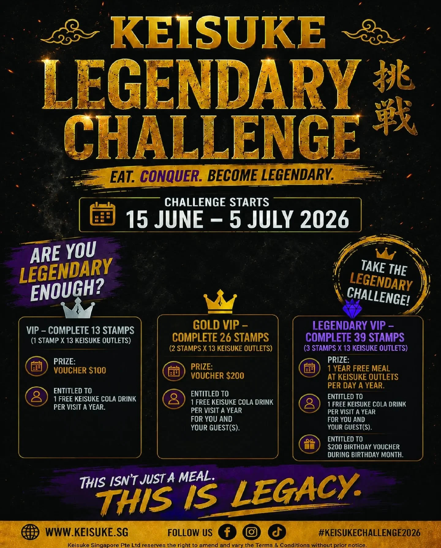 Thank you for the wait! 

The details of the challenge is here! 

Look forward to seeing you during our challenge from 15 June to 5 July 2026! 

Scan the QR to join us now! 🔥🤗