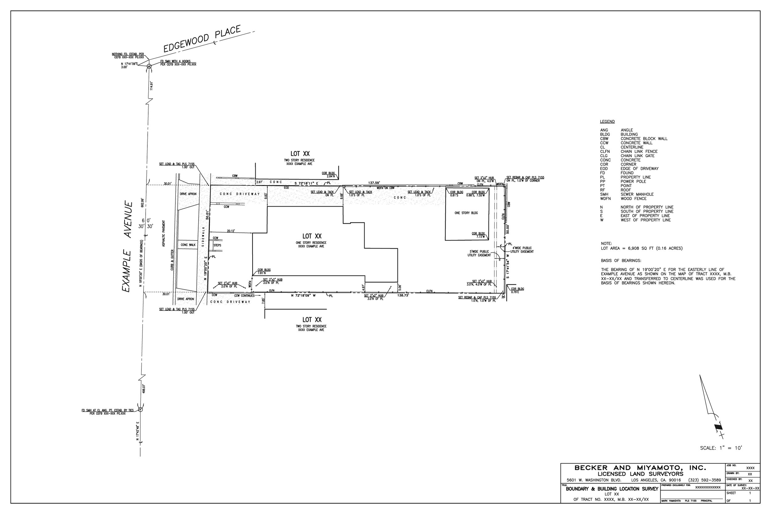 Boundary and Building Location Survey