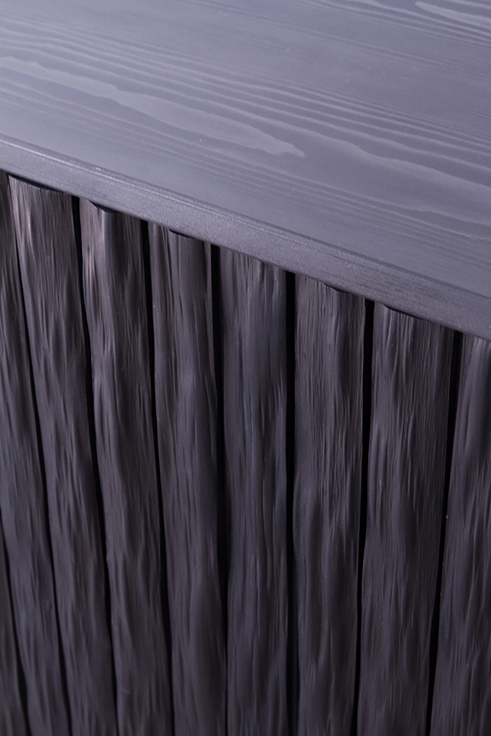 Detail of sideboard in blackened Kitayama cedar.