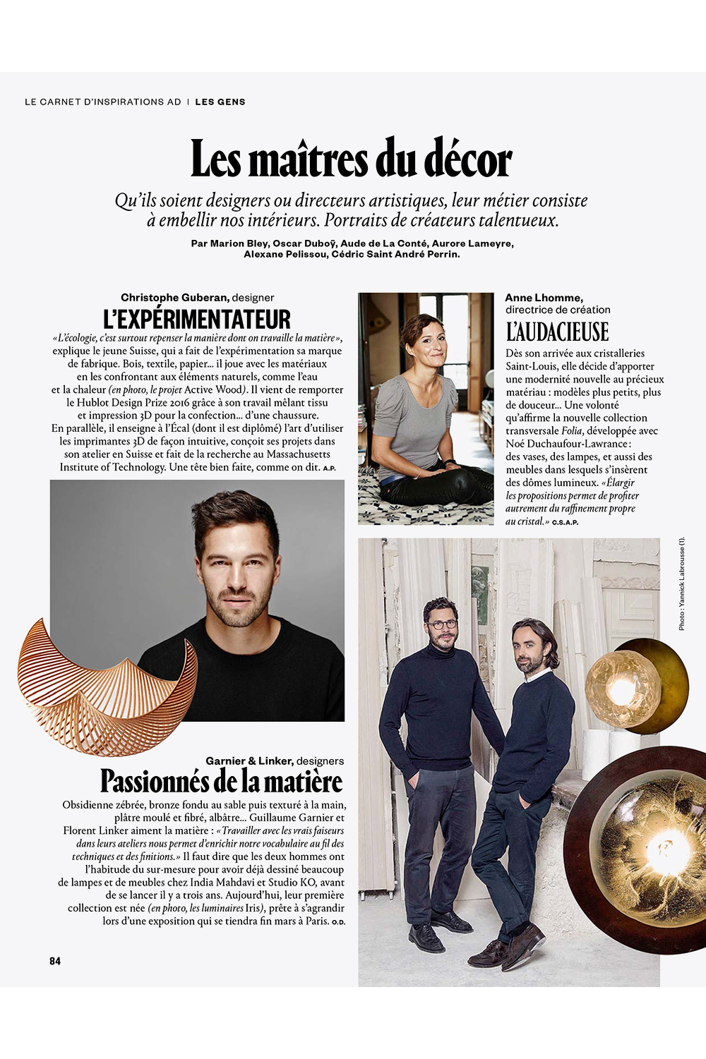 Garnier&Linker in AD N°140