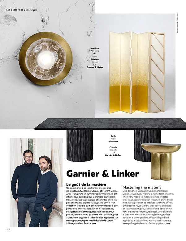 Garnier&Linker portrait in the latest AD Collector.