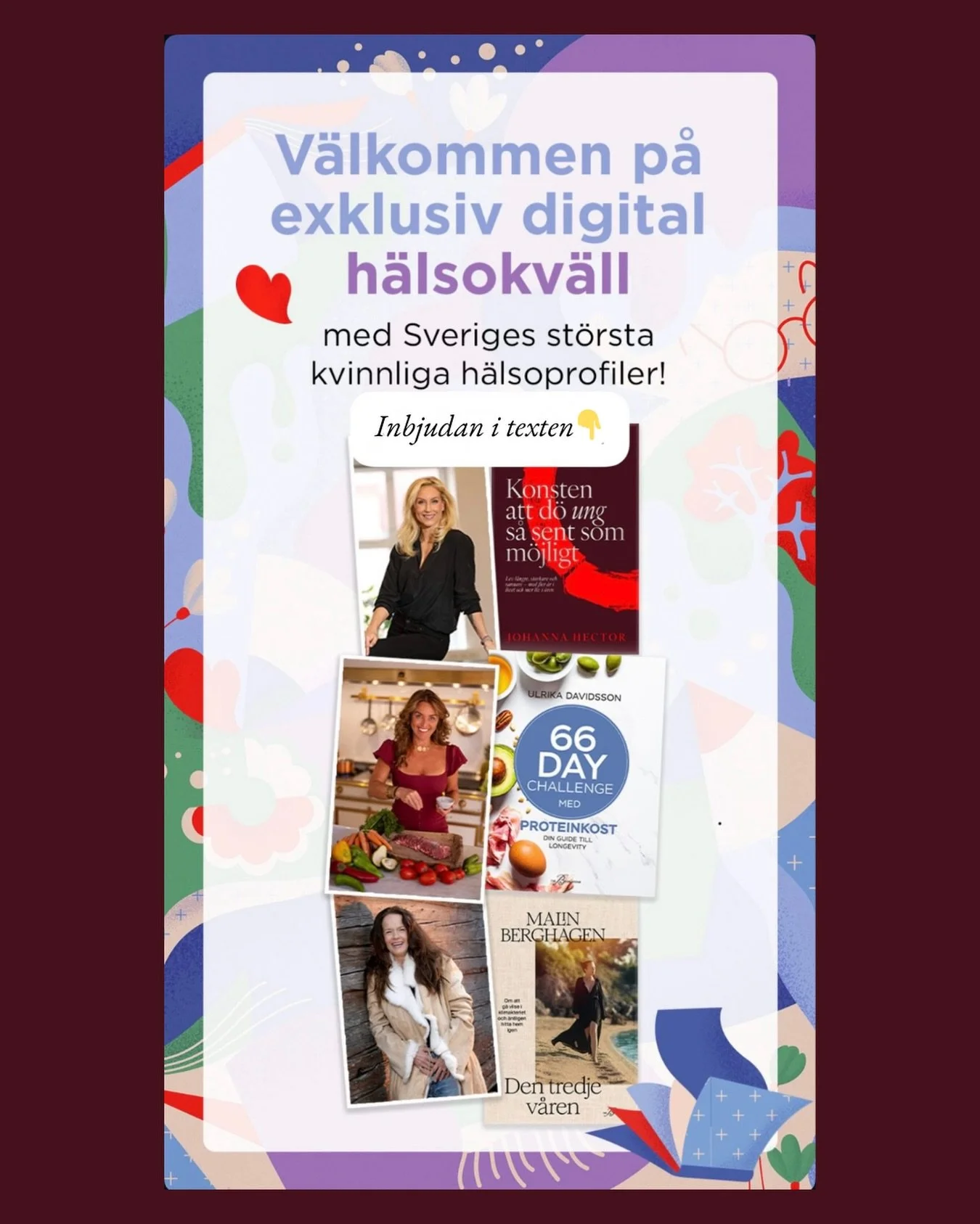 Stark &amp; Str&aring;lande - en exklusiv digital h&auml;lsokv&auml;ll med @akademibokhandeln ❤️
 En ynnest att f&aring; bjuda in till denna kv&auml;ll tillsammans med @thebookaffairforlag och mina inspirerande f&ouml;rfattarkollegor @mberghagen och 