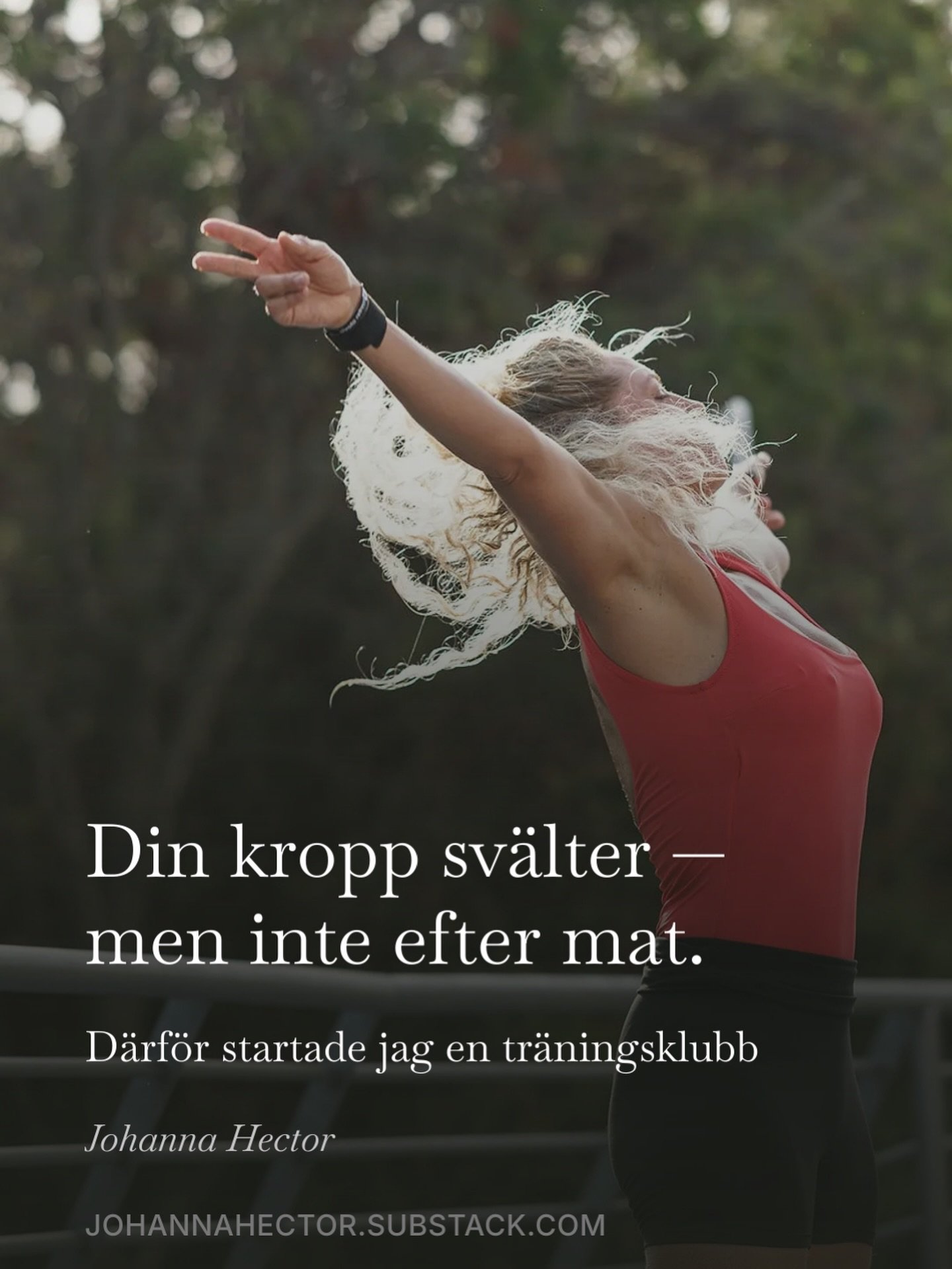 Till dig som &auml;ter f&ouml;r mycket, vill f&ouml;r mycket, shoppar f&ouml;r mycket, t&auml;nker f&ouml;r mycket, k&auml;nner f&ouml;r mycket 

Hej - ska vi leka 😻

&rdquo;Jag var tr&ouml;tt p&aring; att anv&auml;nda tr&auml;ning som &auml;nnu ett