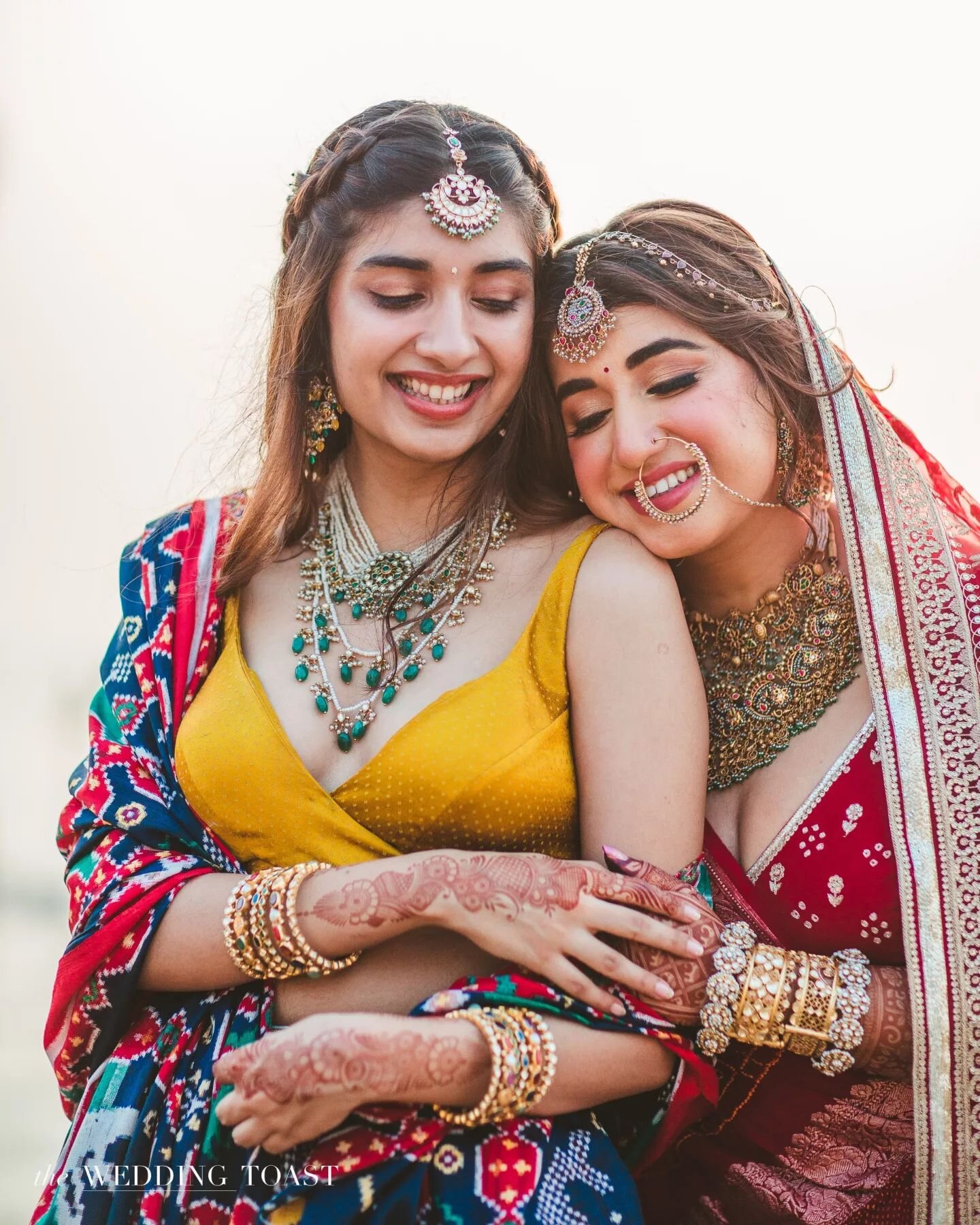 The beach breeze whispered tales of shared childhood, weaving a tapestry of sisterly love that Lekhinee shared with her sister. 

In this precious bridal moment, their hearts danced in harmony, celebrating the unbreakable bond that only sisters can s