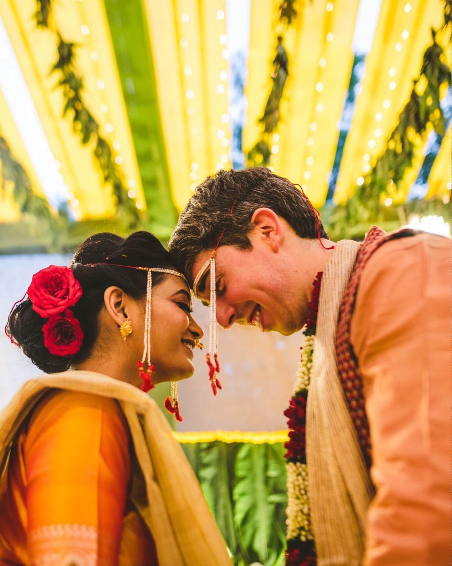 Ruchi &amp; Mark, Ahmedabad 
Irish groom Mark and Marathi bride Ruchi  got married at her home in Ahmedabad.
Swipe left for more photos.

Shot by : @theweddingtoast.in 
Decor : @spaces_by_nectar 
Shot with : @nikonindiaofficial @nikonasia 

#theweddi