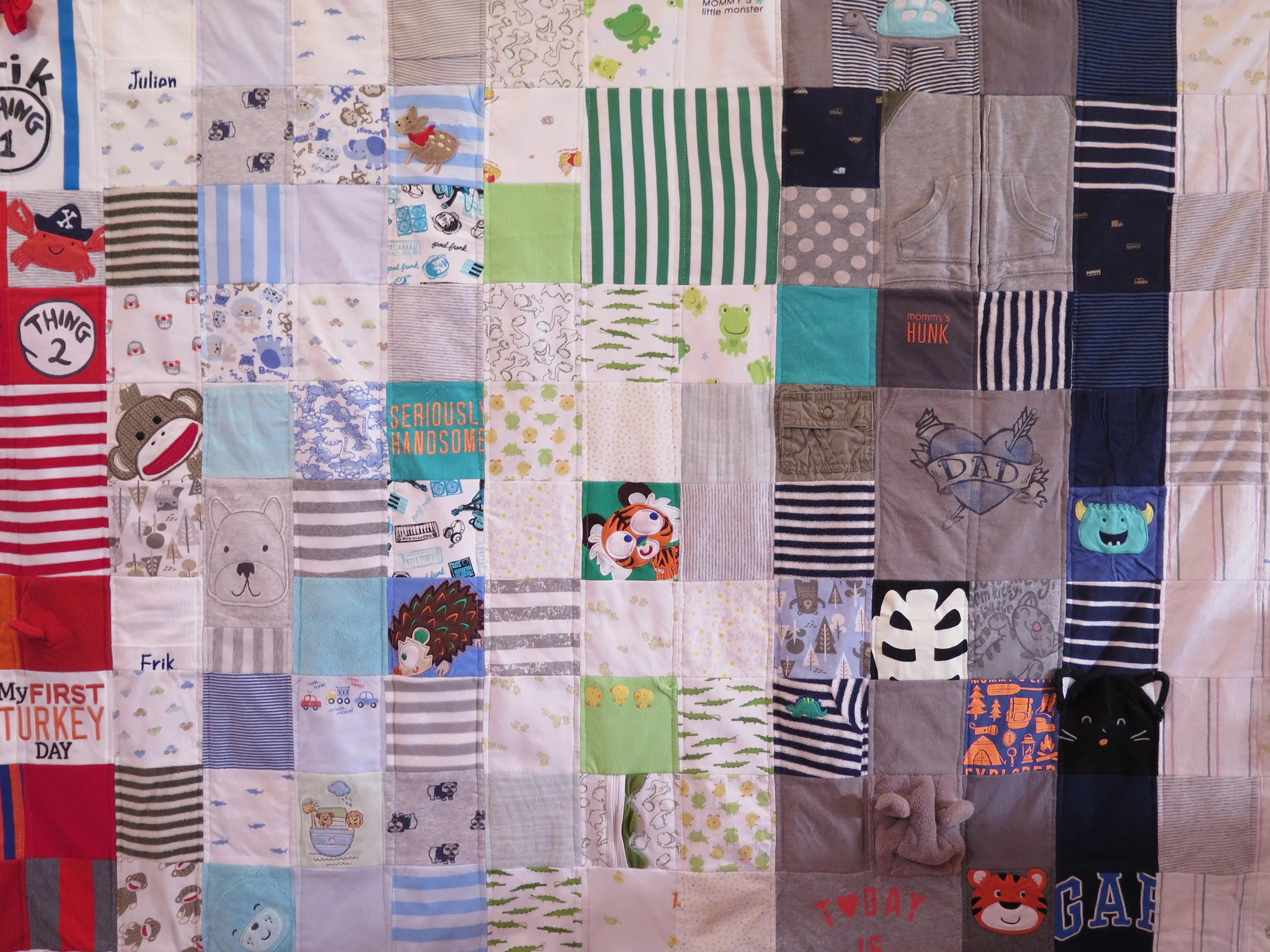 Custom T-Shirt Memory Quilt — Quilted by Stephanie Cave